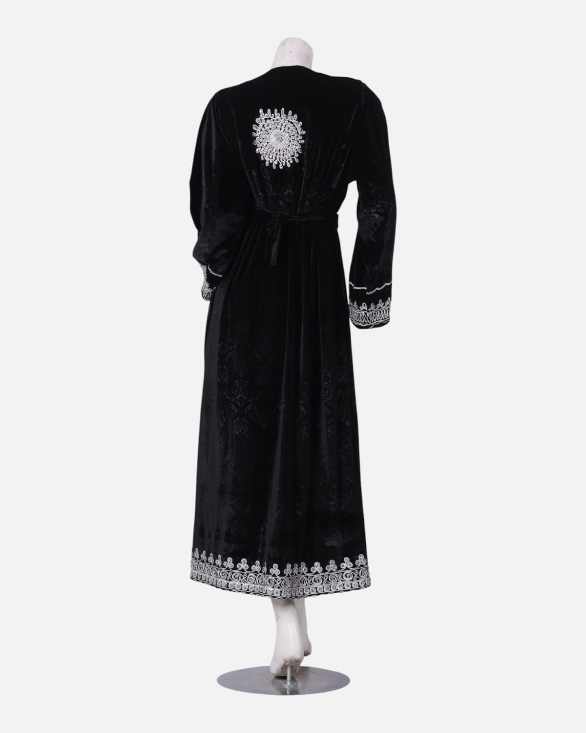 Handcrafted Afghan Floral Velvet Coat
