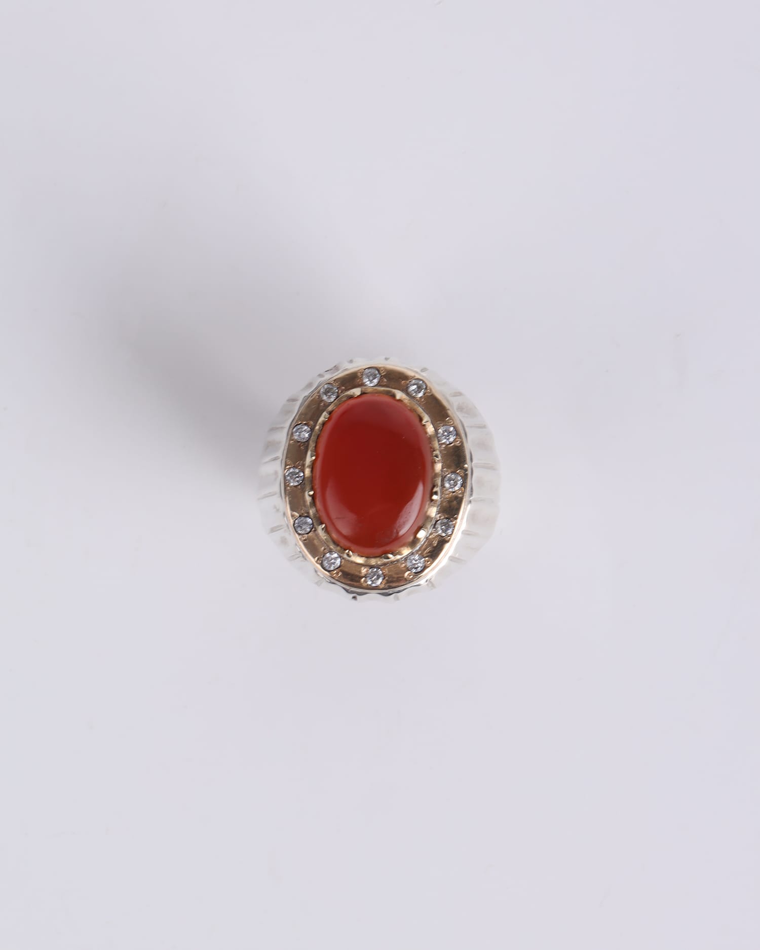 Men's Red Agate Ring