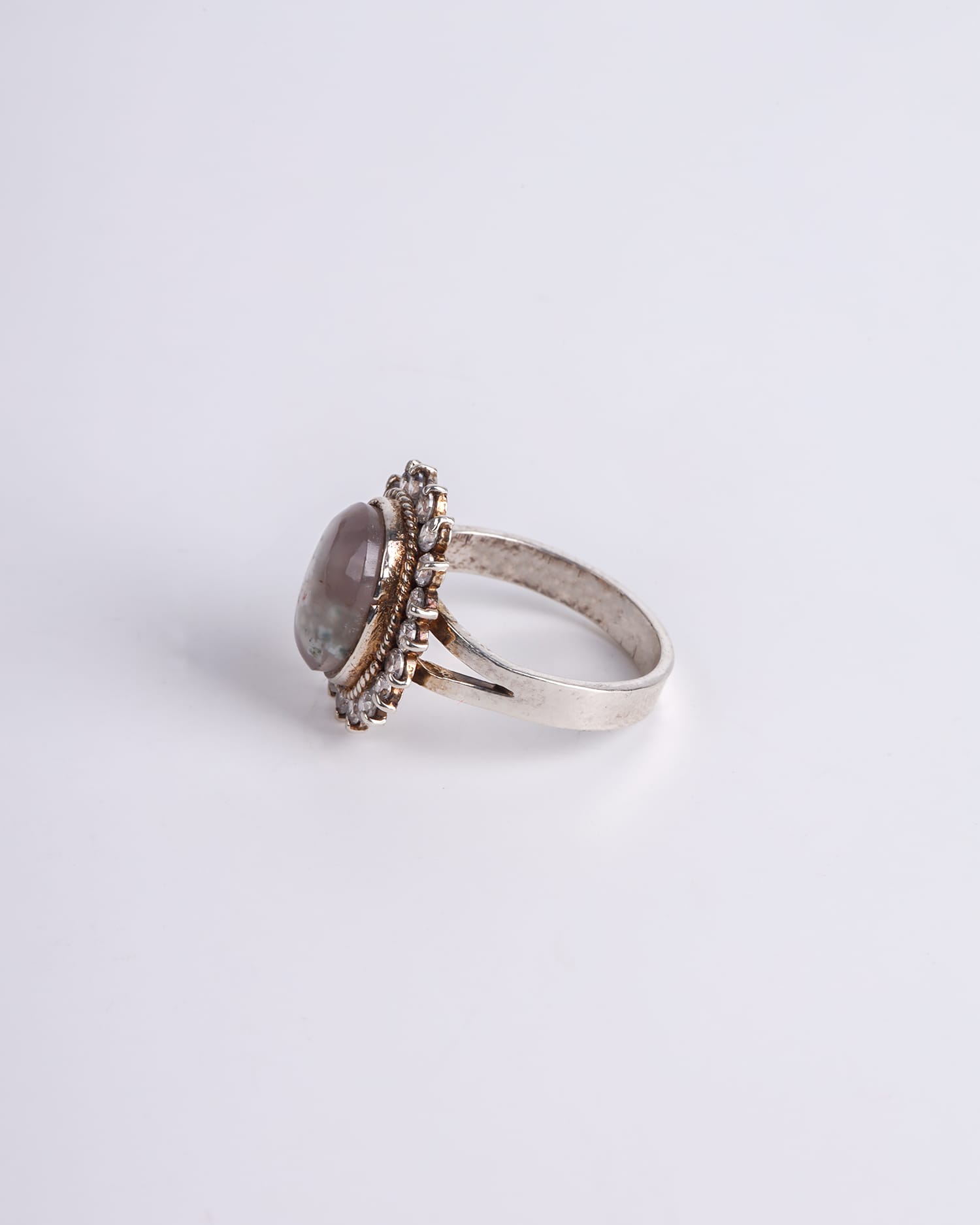 Women's Flower Agate Ring