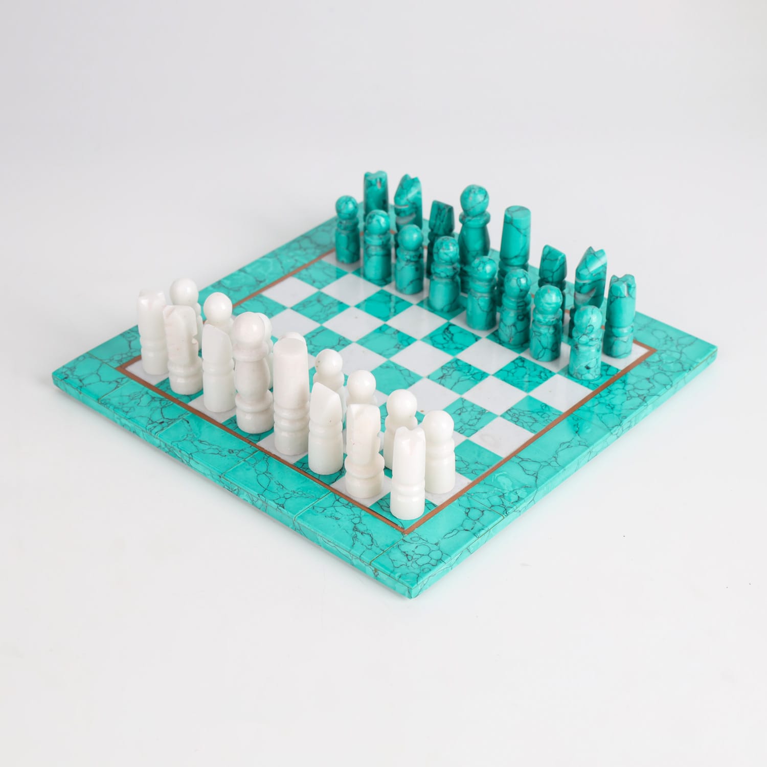 Handcrafted Chess Set Luxury Board with Box