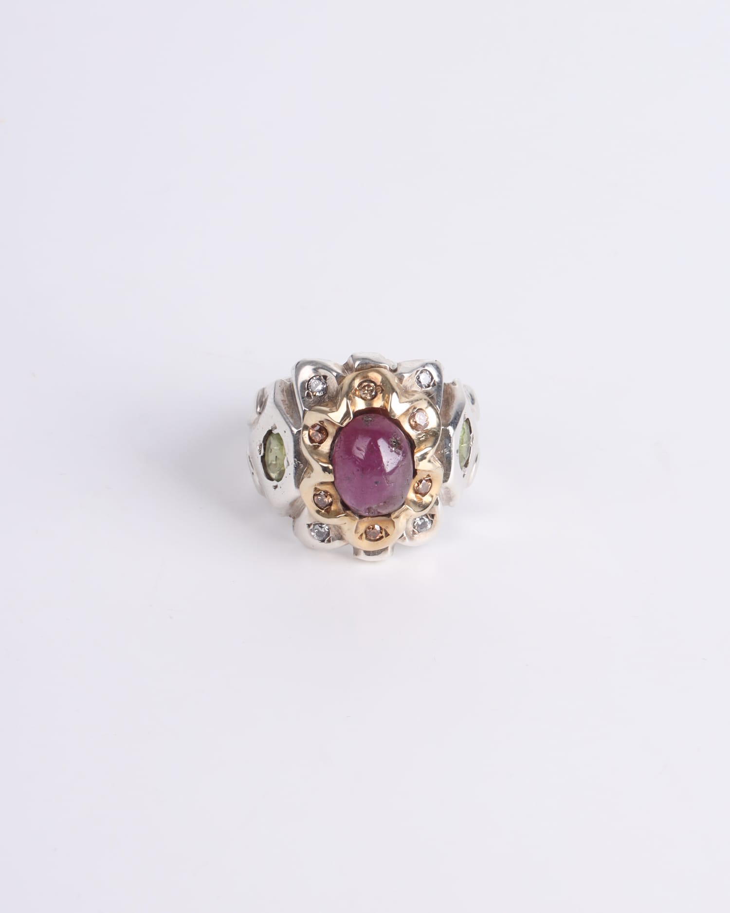 Handmade Red Agate 925 Sterling Silver Men's Ring