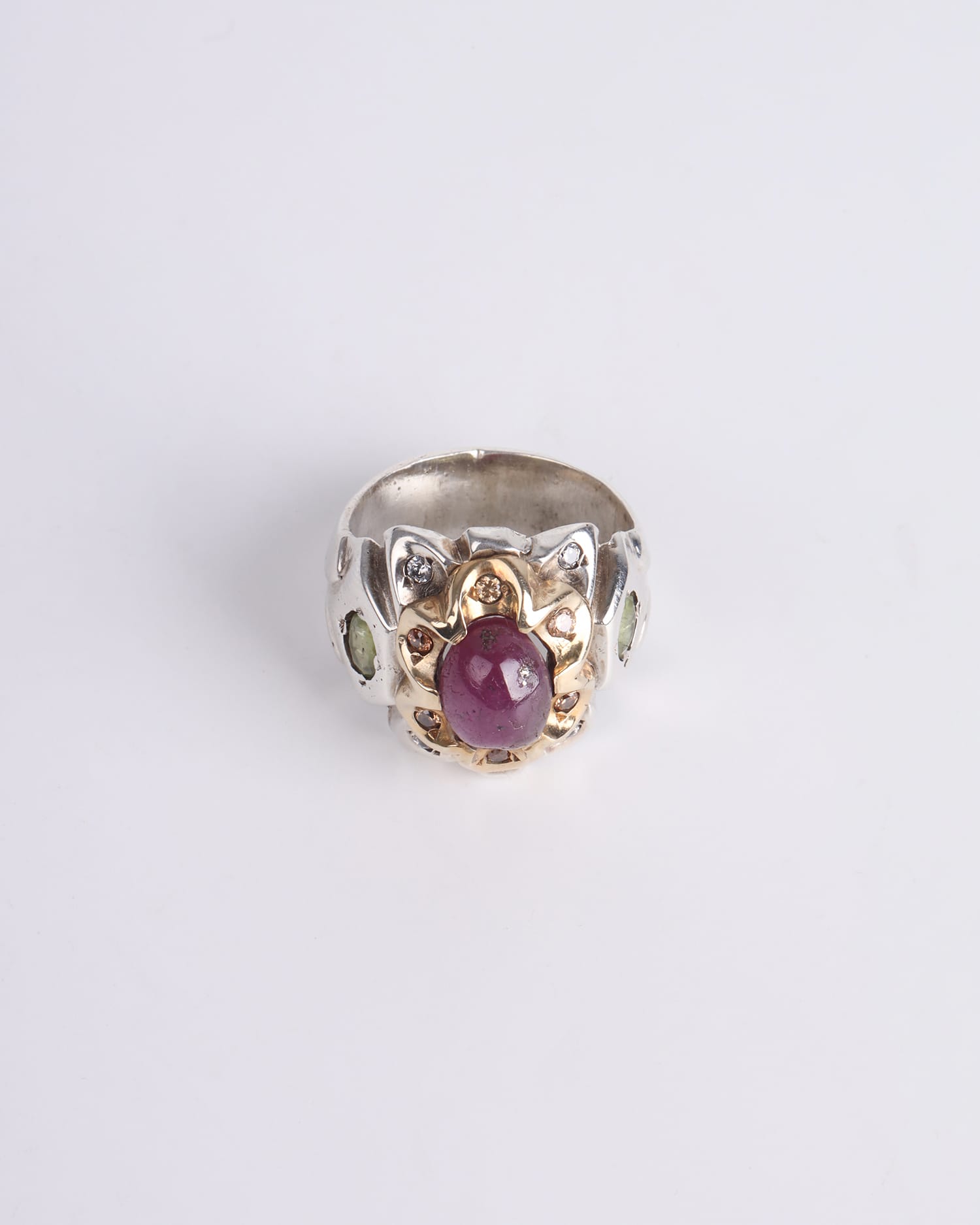 Handmade Red Agate 925 Sterling Silver Men's Ring