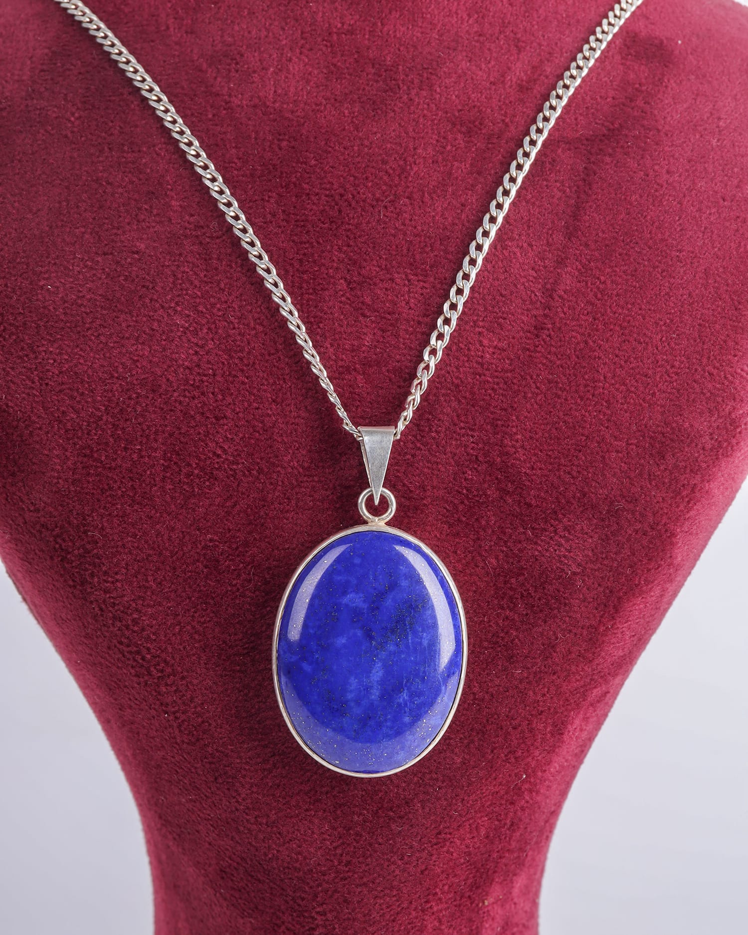 Pendant Necklace Handcrafted Lapis Lazuli