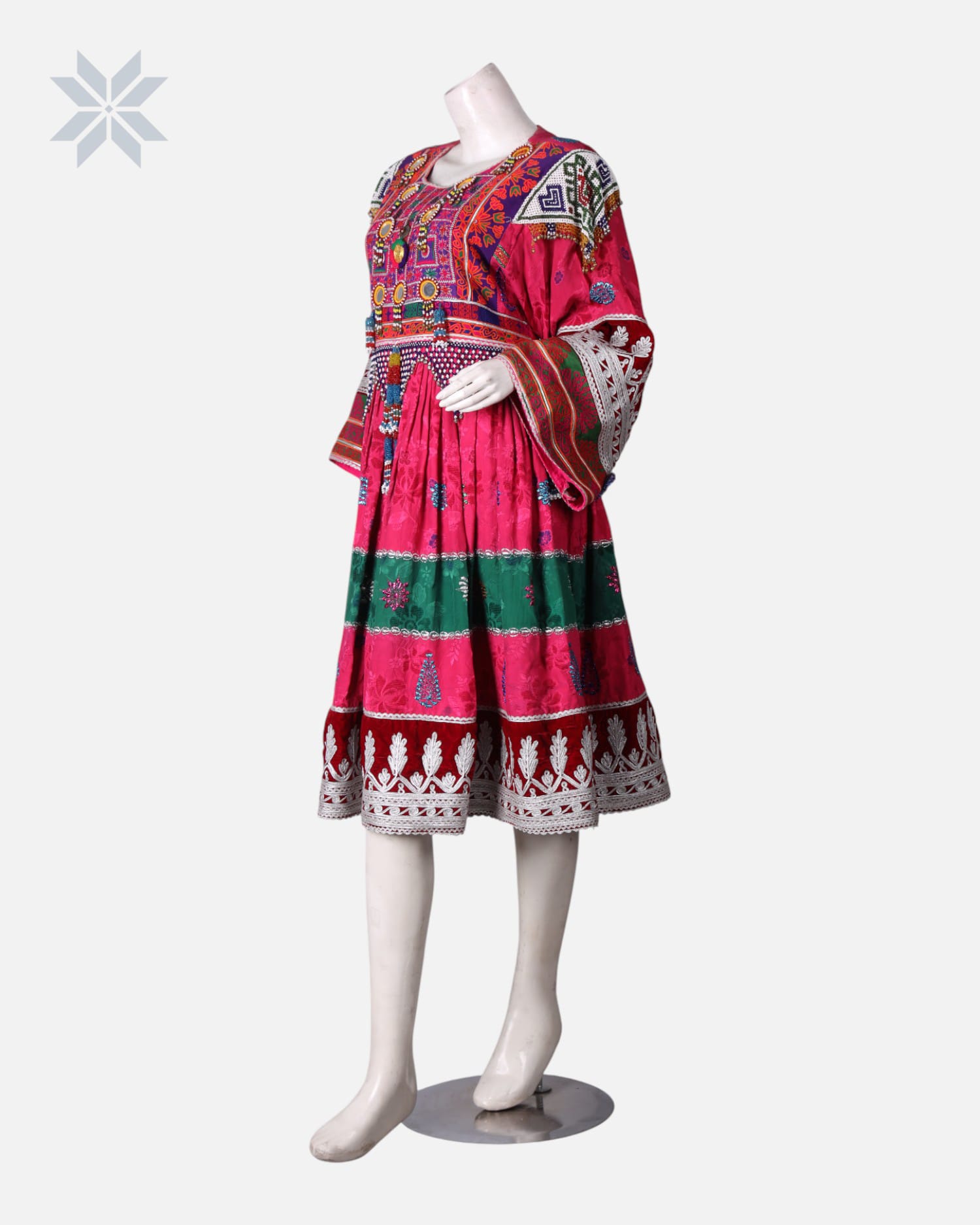 Gand Afghani Dress Charmah Dozi Traditional Kandahari Collar
