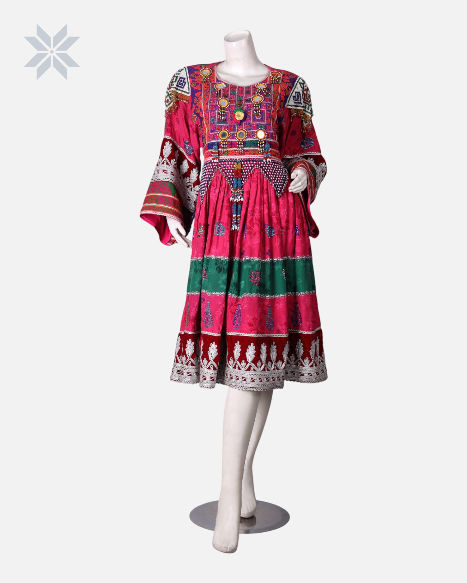 Gand Afghani Dress Charmah Dozi Traditional Kandahari Collar