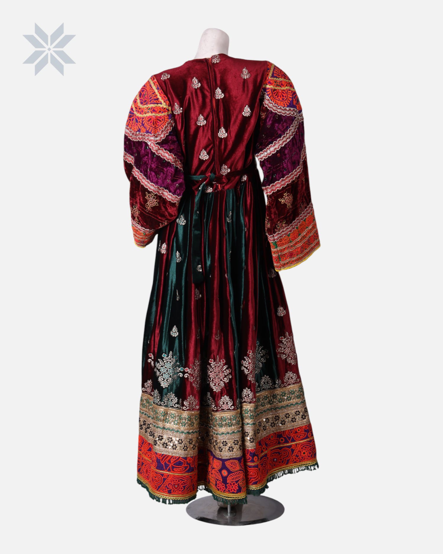 Handmade Ghand Afghani Velvet Dress