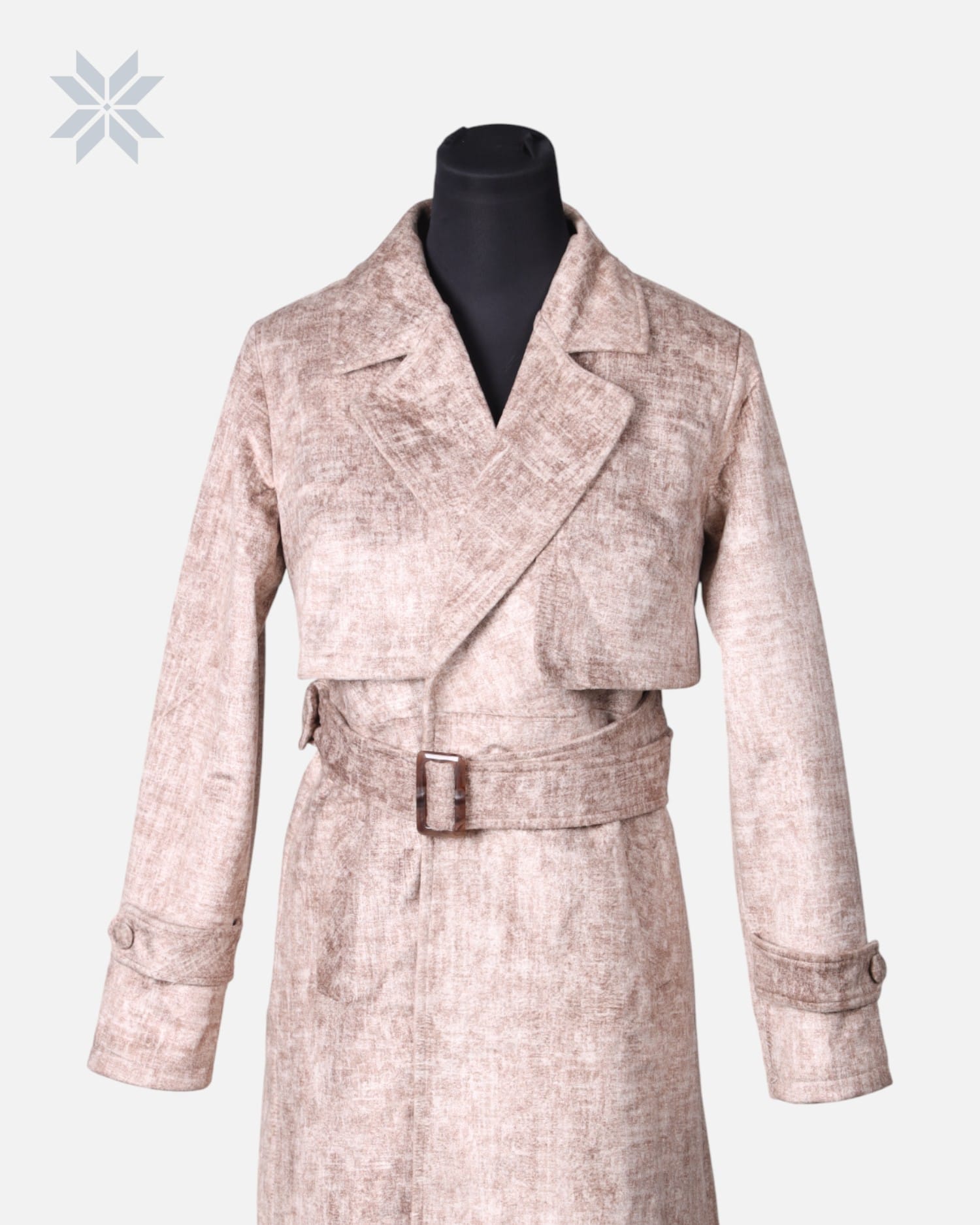Handcrafted Afghan Suede Overcoat for Women
