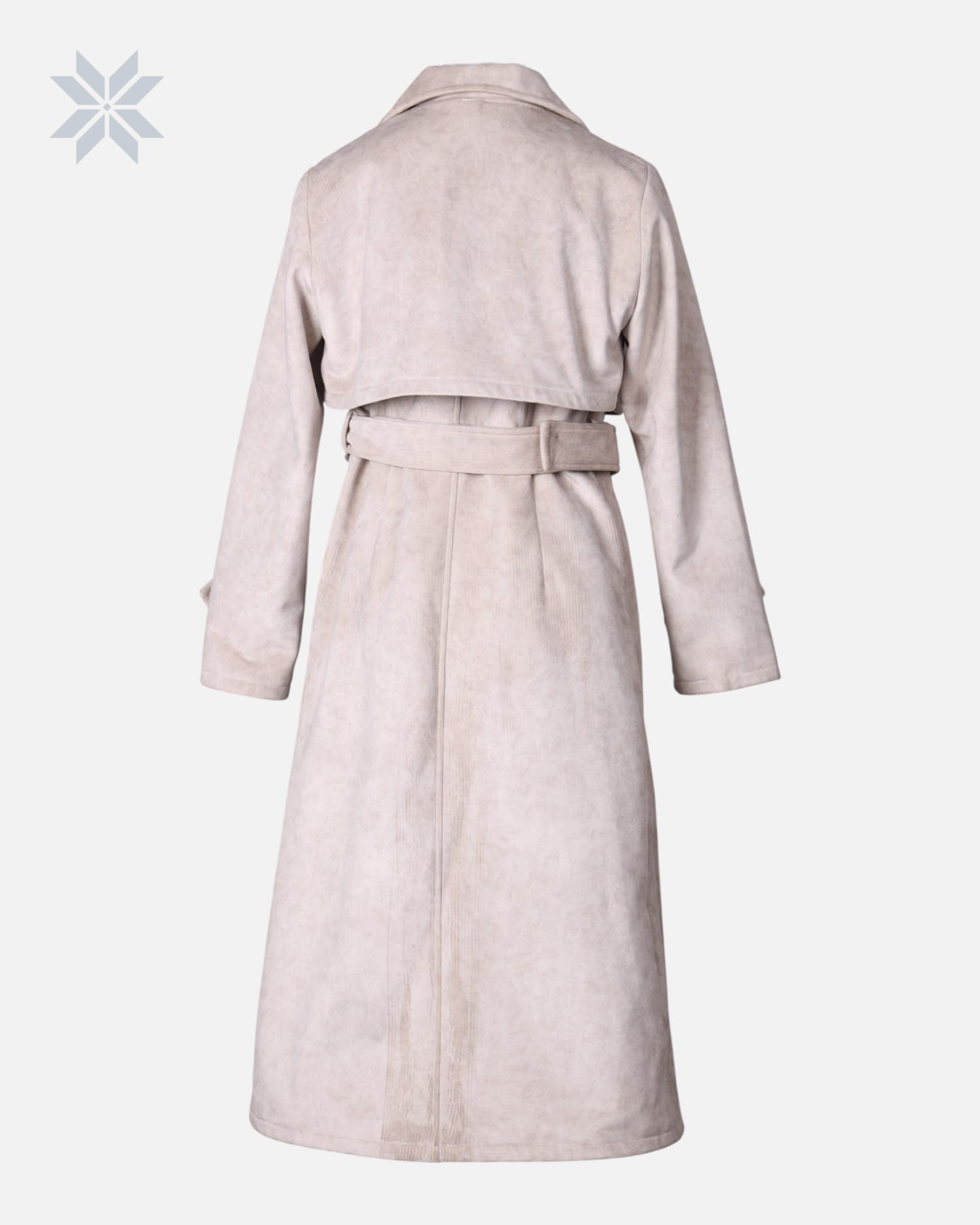Classic Women’s Suede Long Coat Handmade