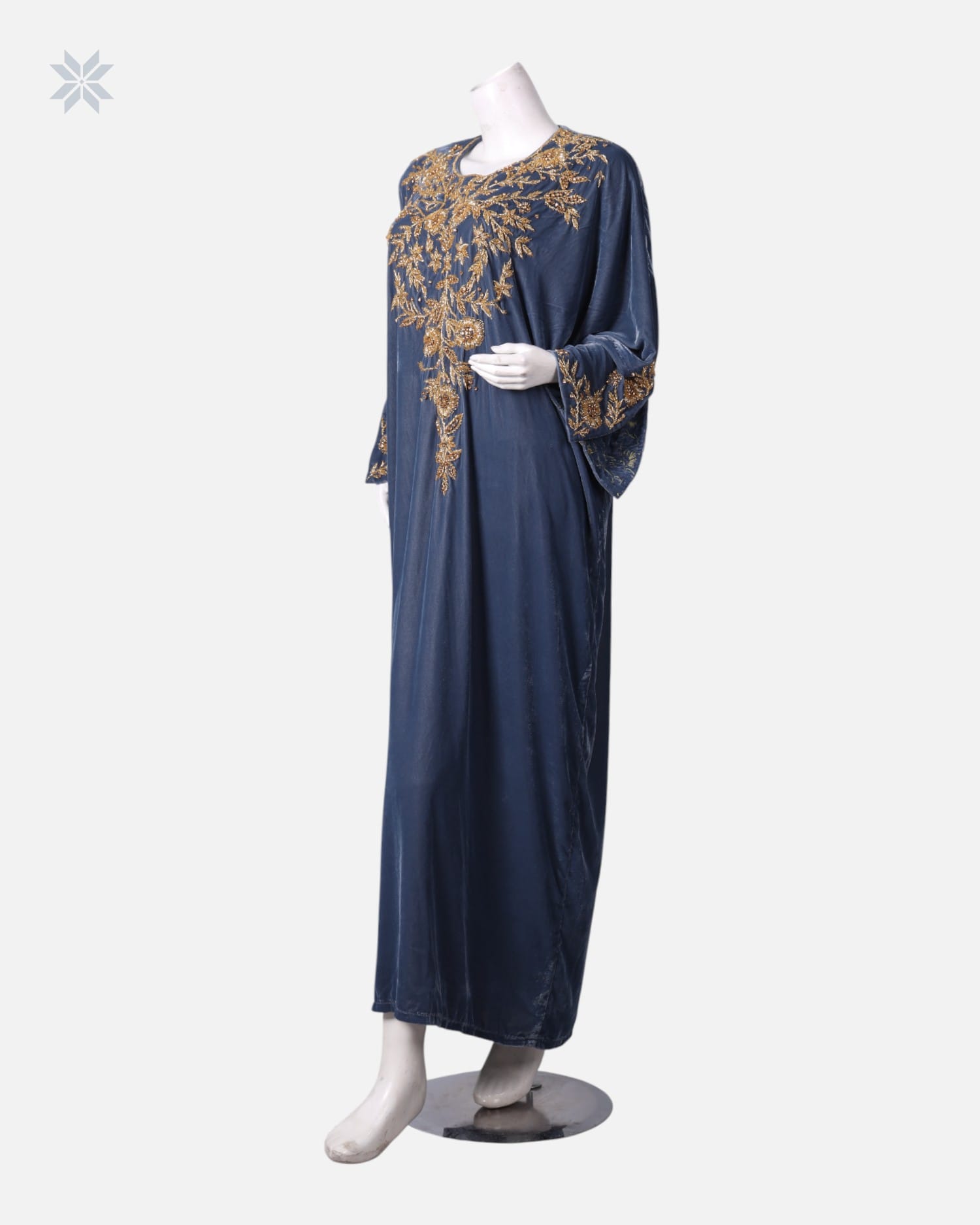 Handmade Embroidered Silk Dress