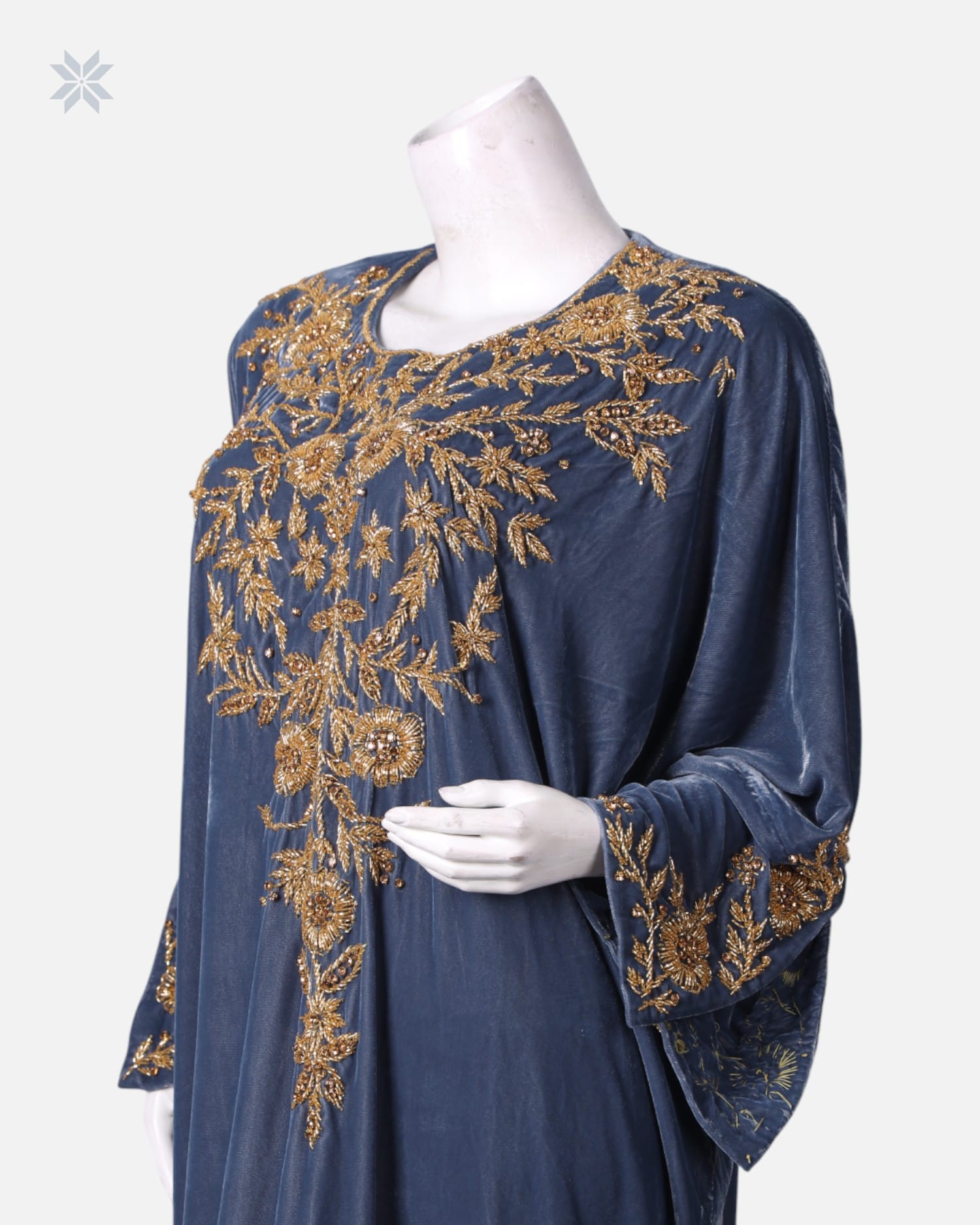 Handmade Embroidered Silk Dress