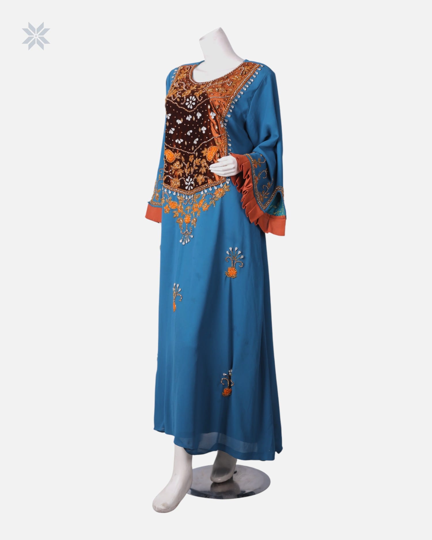 Arabic Long Dress with Beadwork