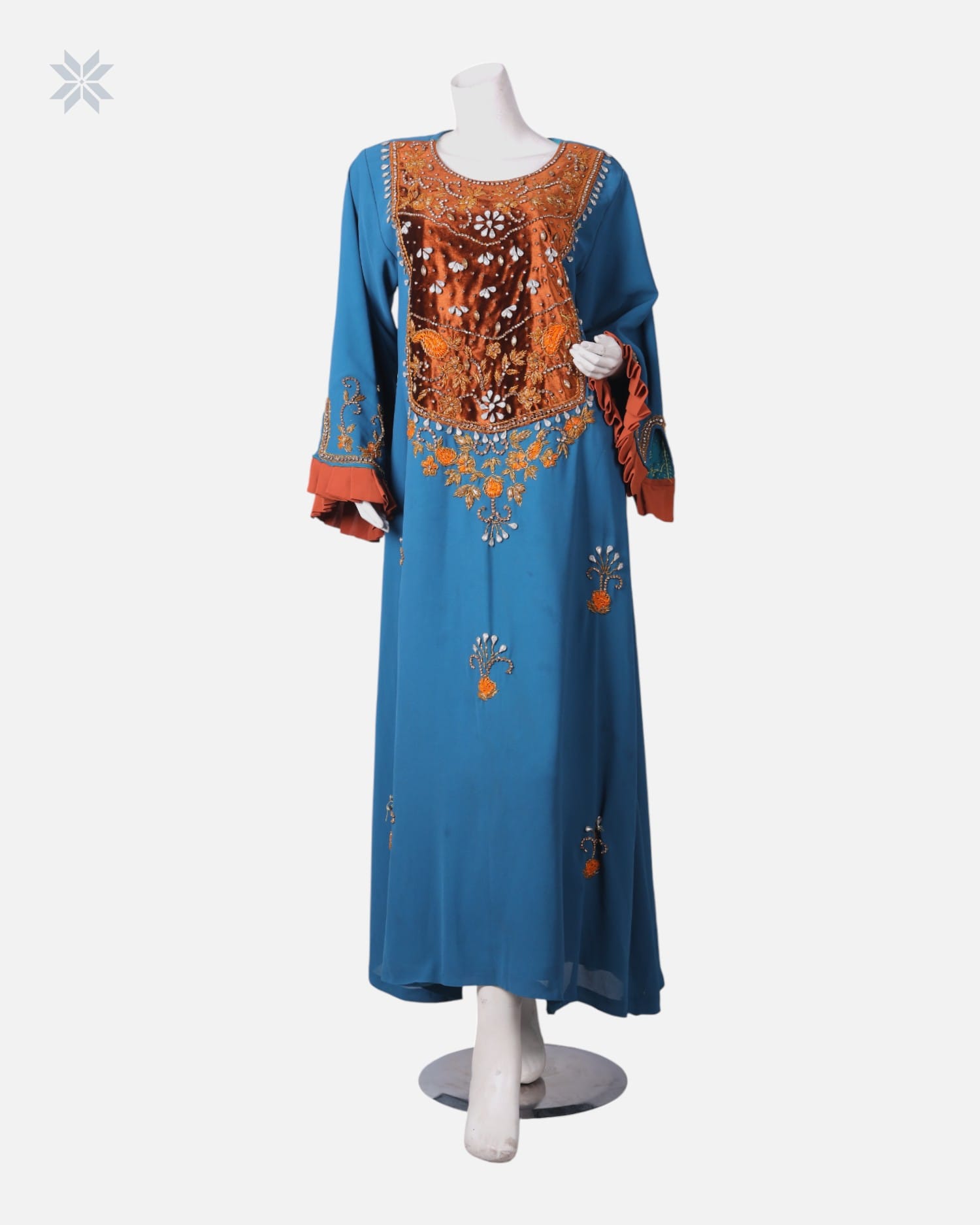 Arabic Long Dress with Beadwork