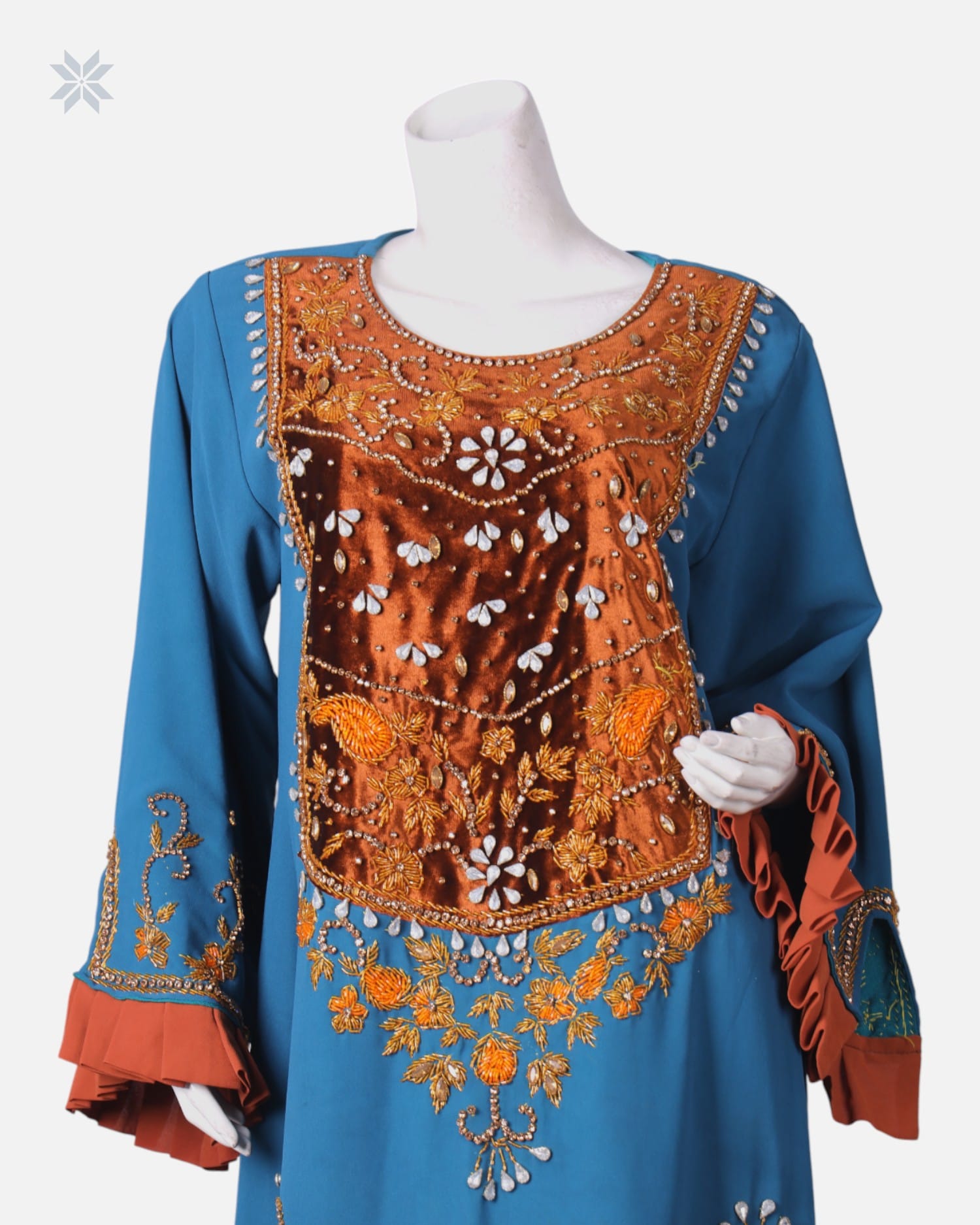 Arabic Long Dress with Beadwork