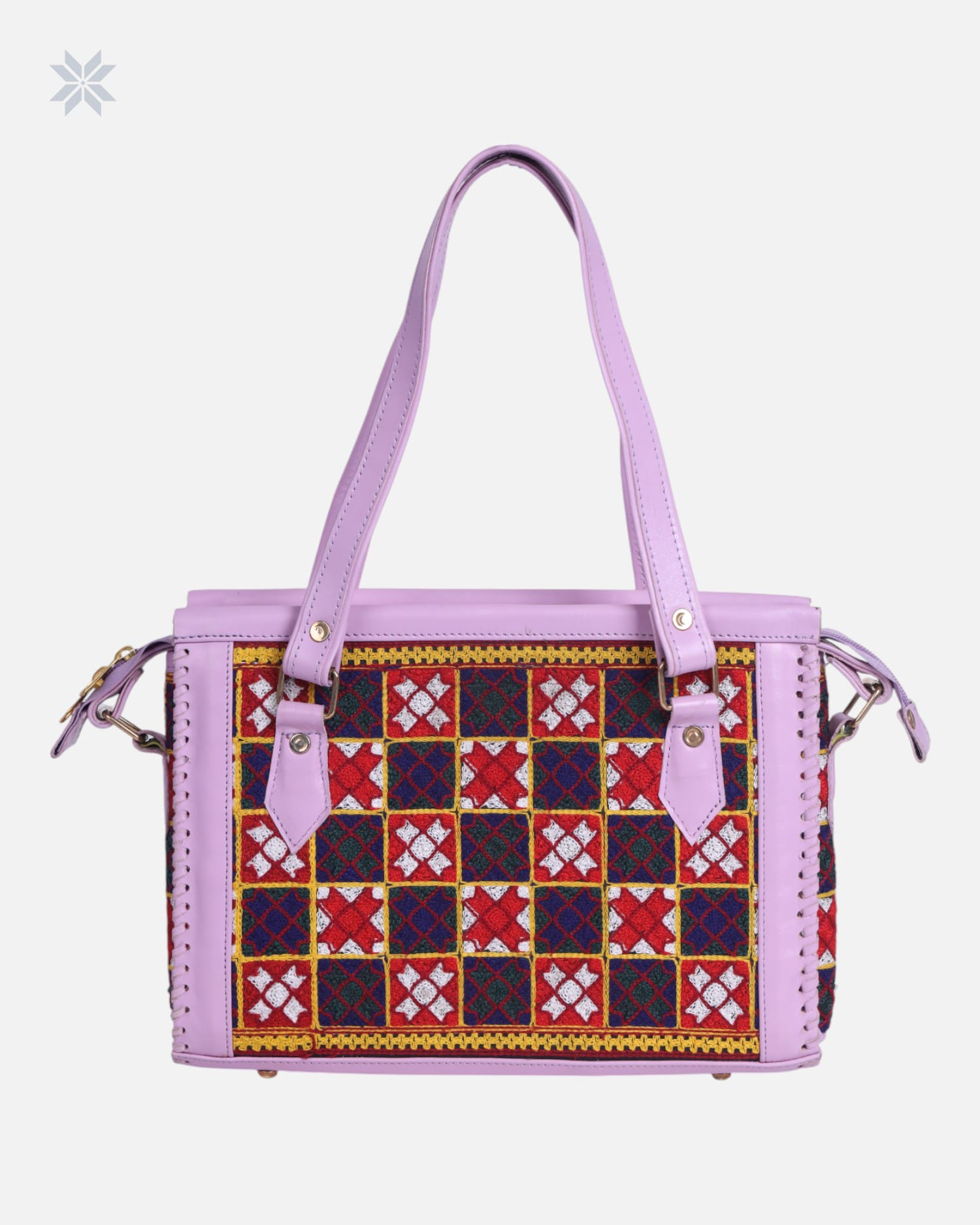 Colorful  Embroidered Leather Bag