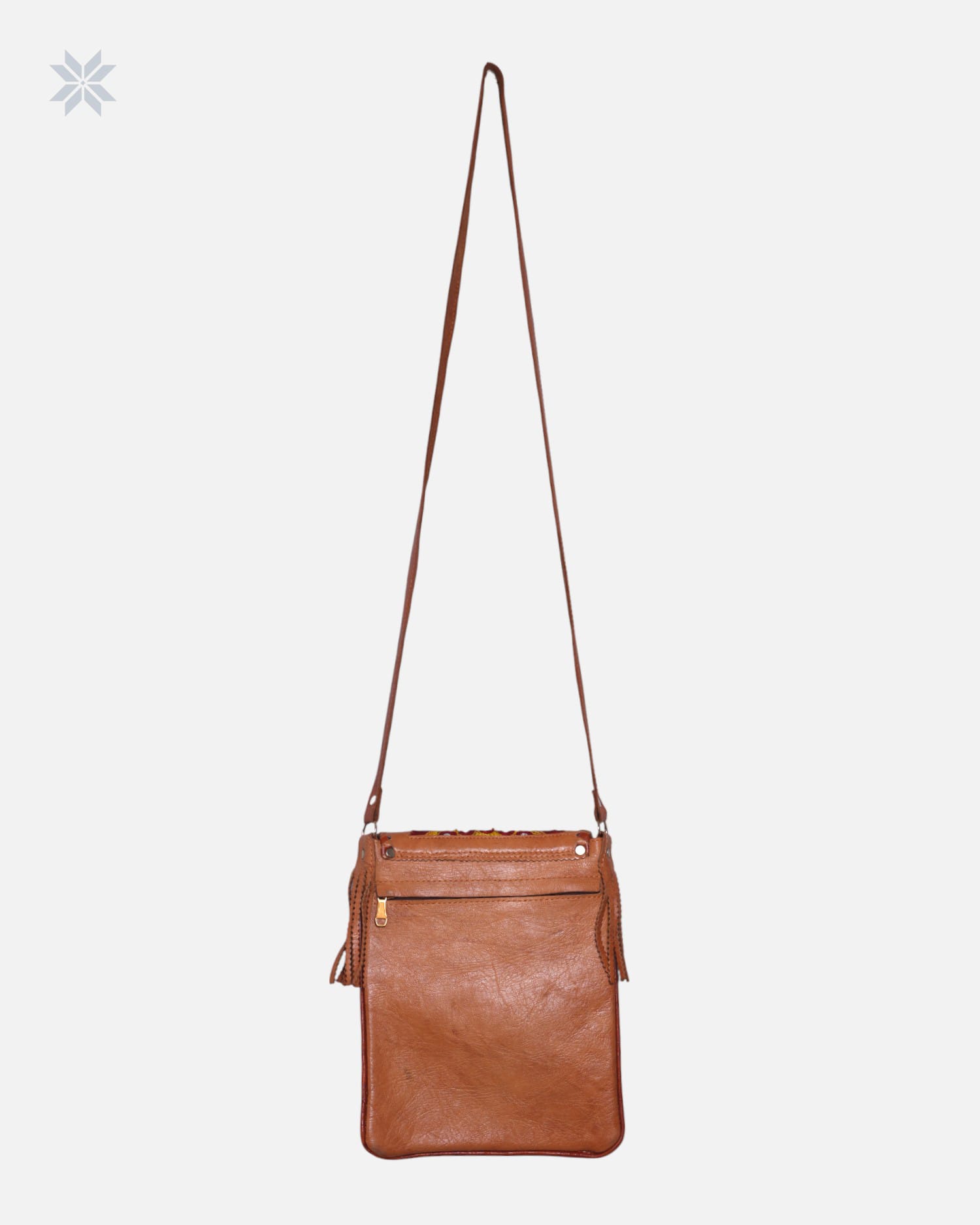 Shani Hand Embroidered Leather Tablet Bag