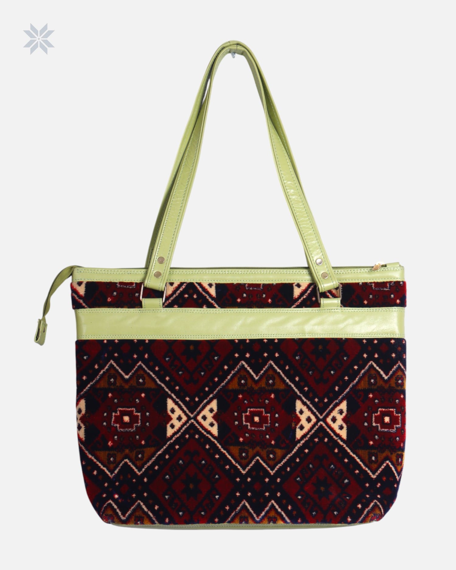 Shani Hand Embroidered Leather Laptop Bag