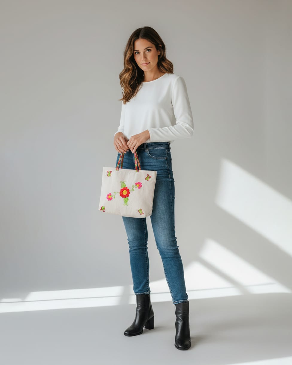 Embroidered Afghan Laptop Bag