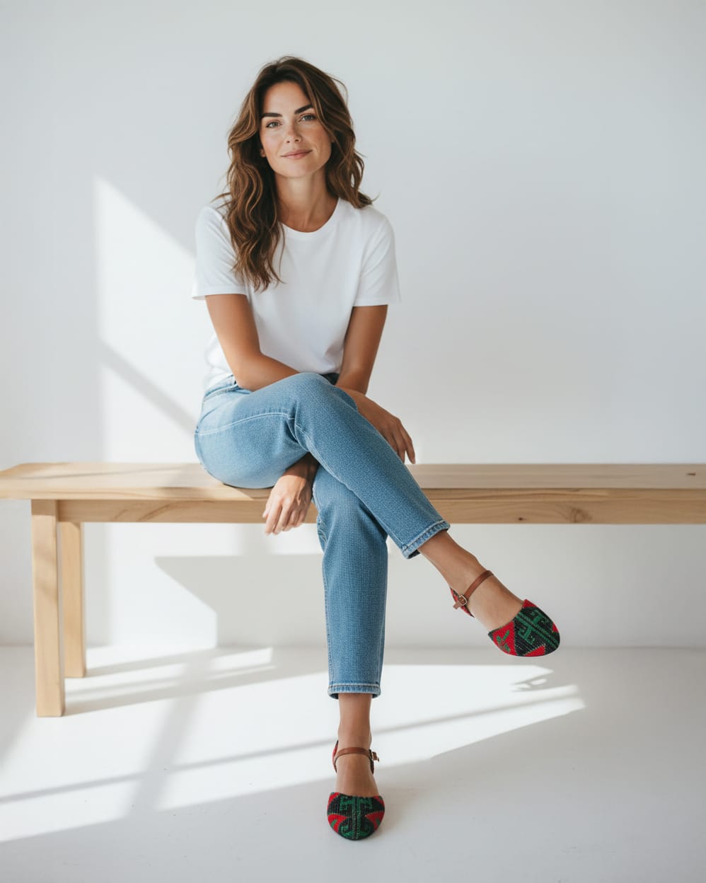 Handcrafted Embroidered Flat Shoes
