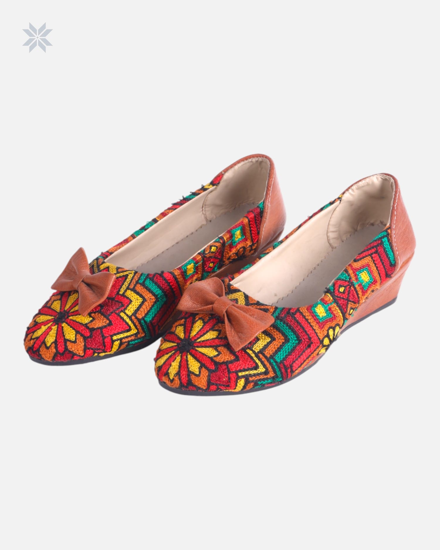 Premium Leather Hand Embroidered Shoes Flats