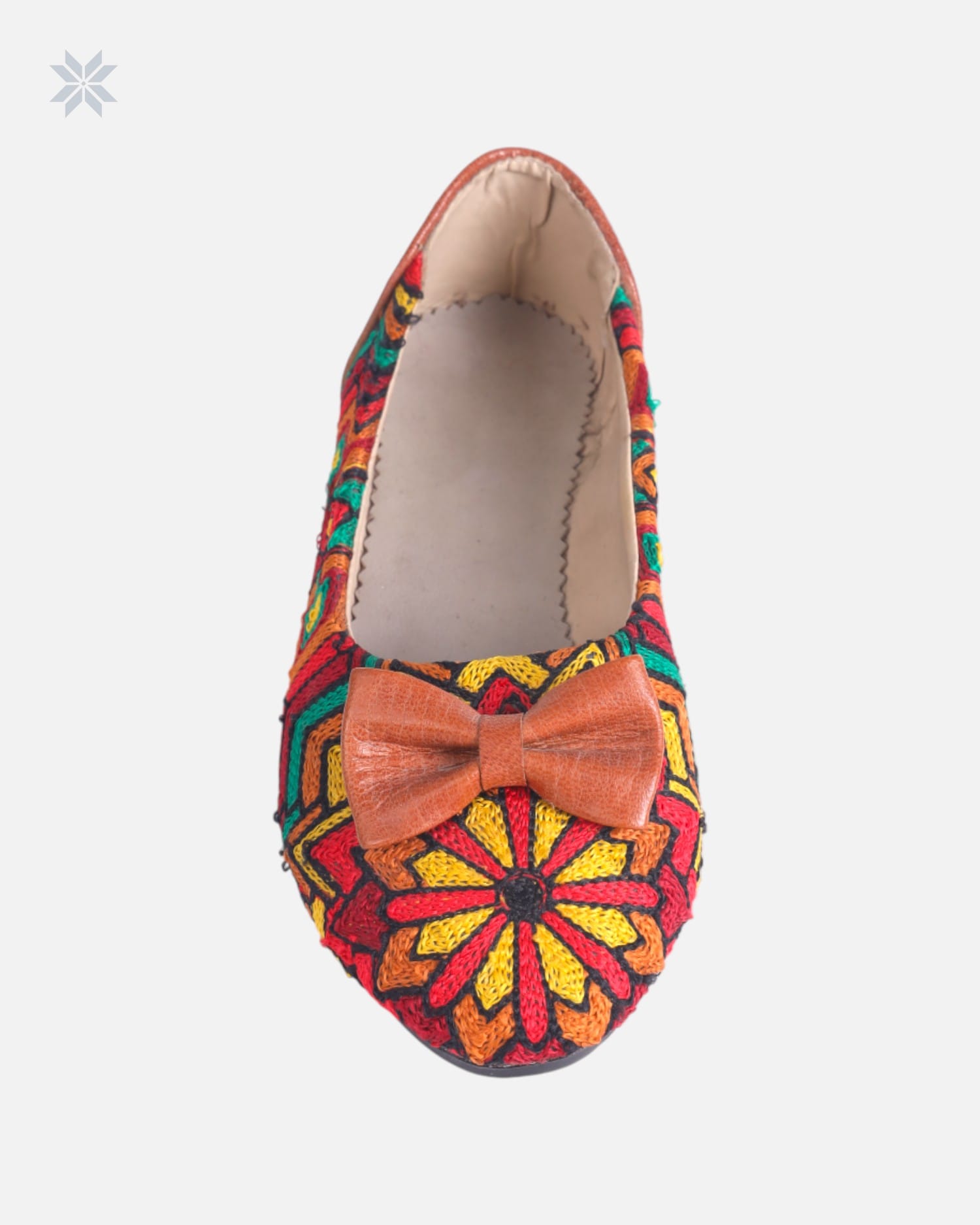 Premium Leather Hand Embroidered Shoes Flats