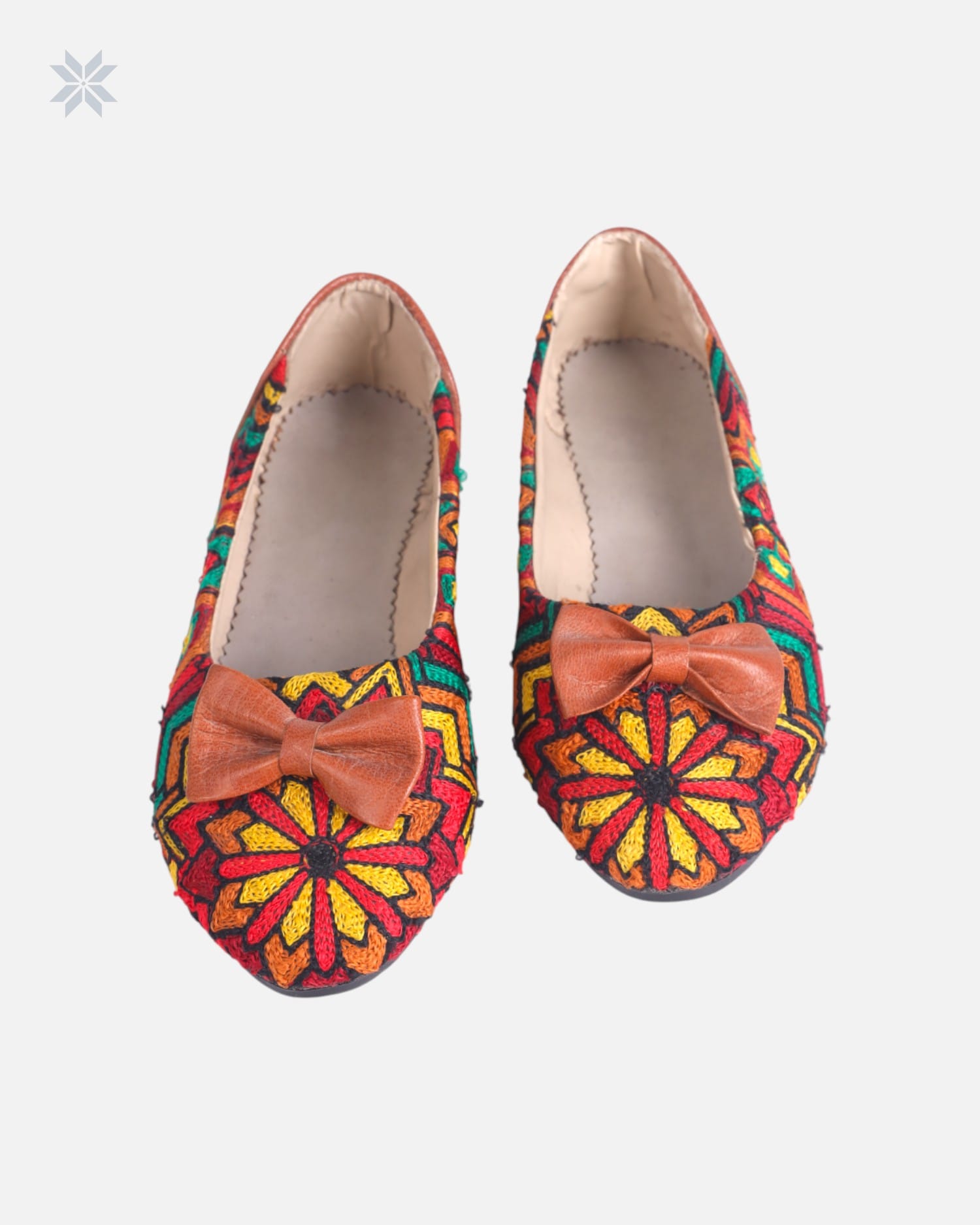 Premium Leather Hand Embroidered Shoes Flats