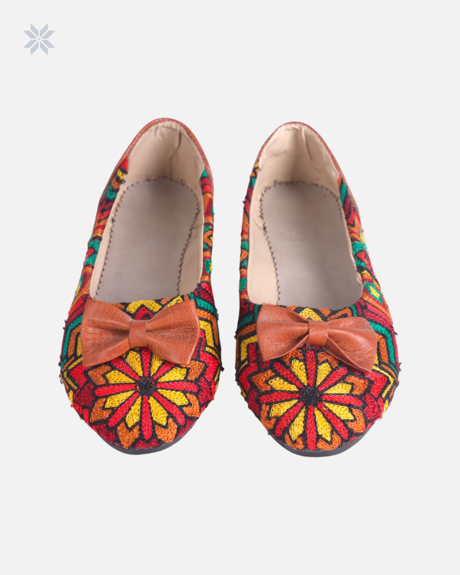 Premium Leather Hand Embroidered Shoes Flats