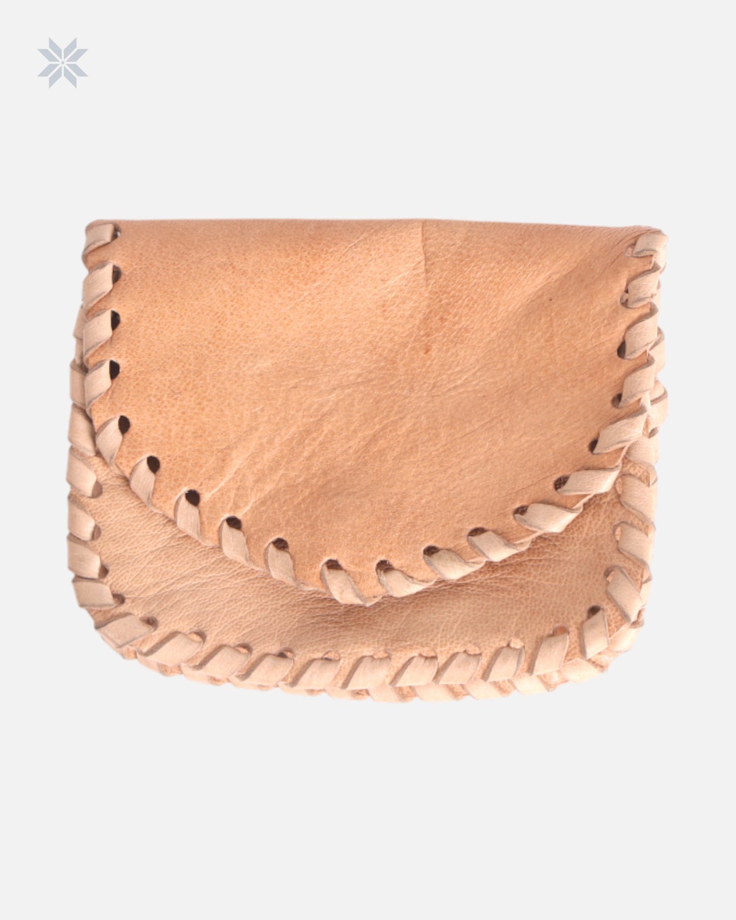 Leather Wallet with Handcrafted Lacing