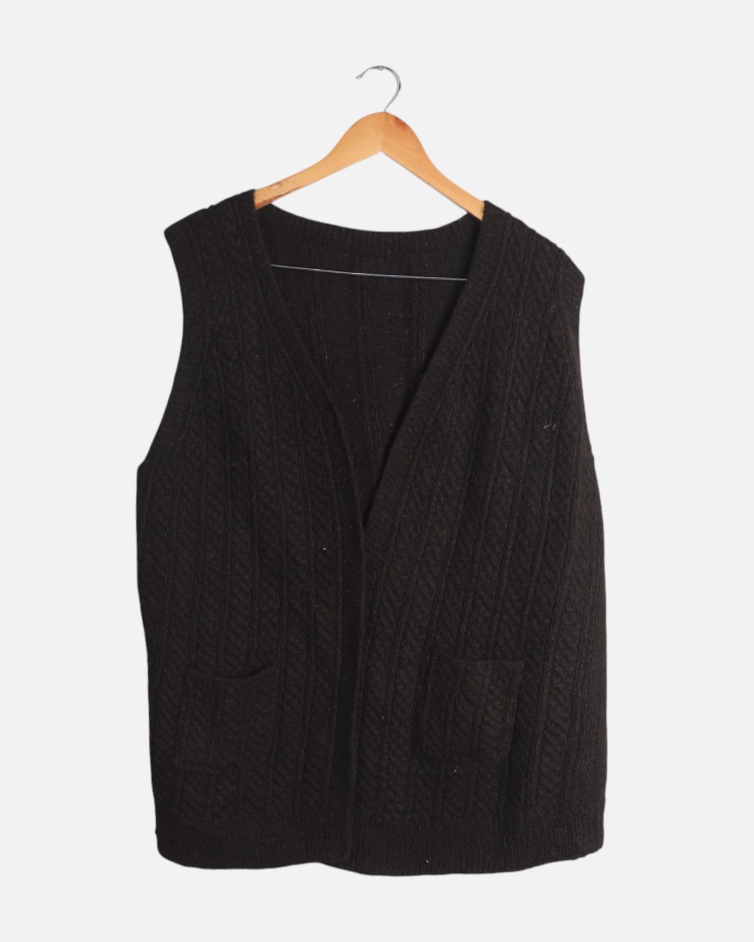 Jacket for Women | Handmade Black Wool Sleeveless Jacket Vest