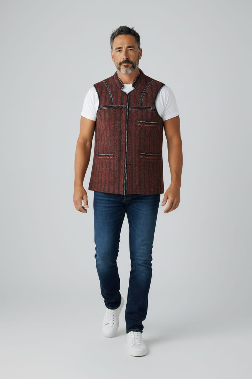 Men’s Handcrafted Woolen Vest