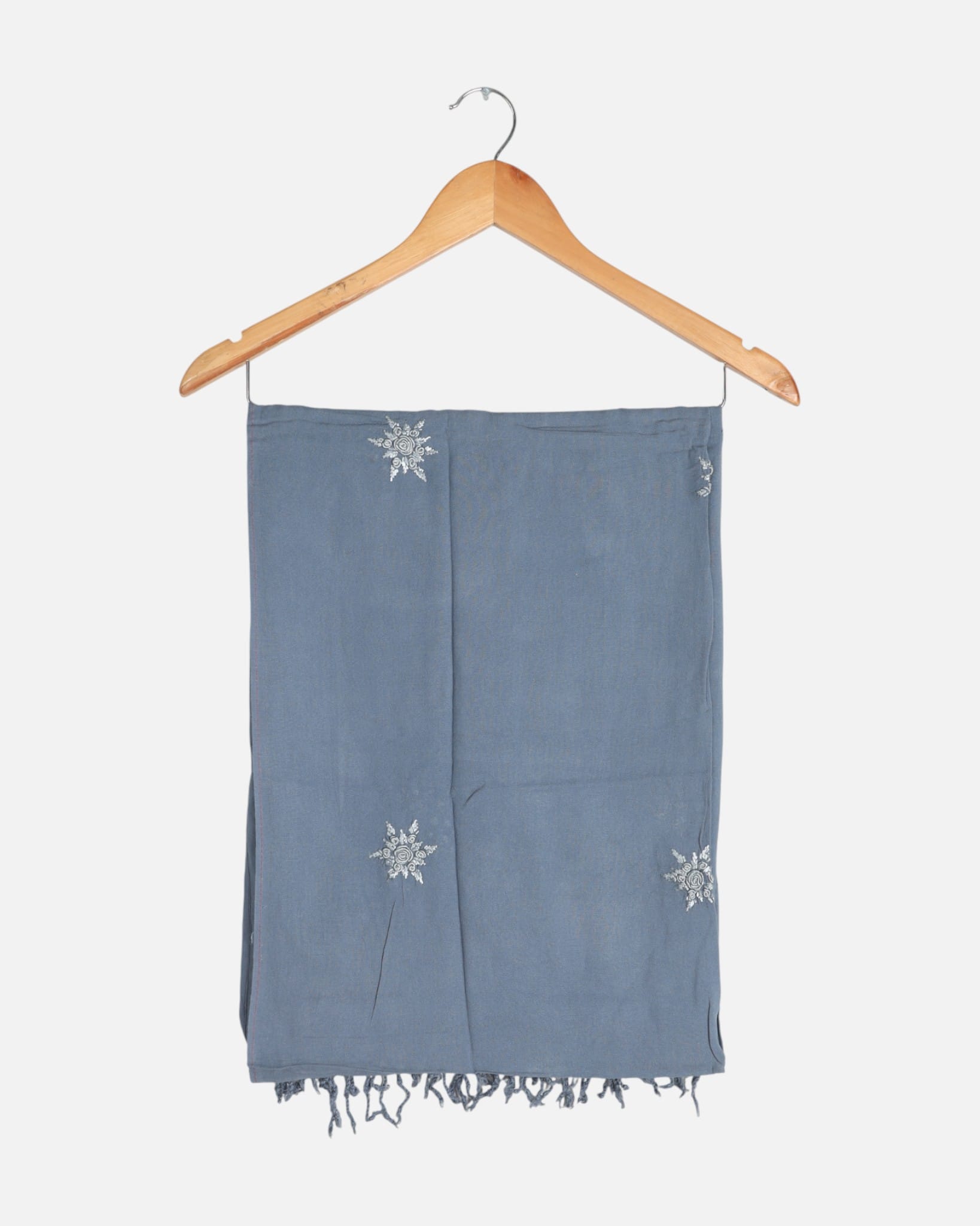 Elegant Women’s Embroidered Cotton Scarf