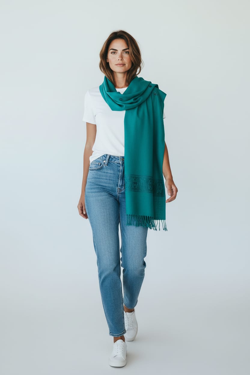 Luxury Handmade Cotton Scarf for Women