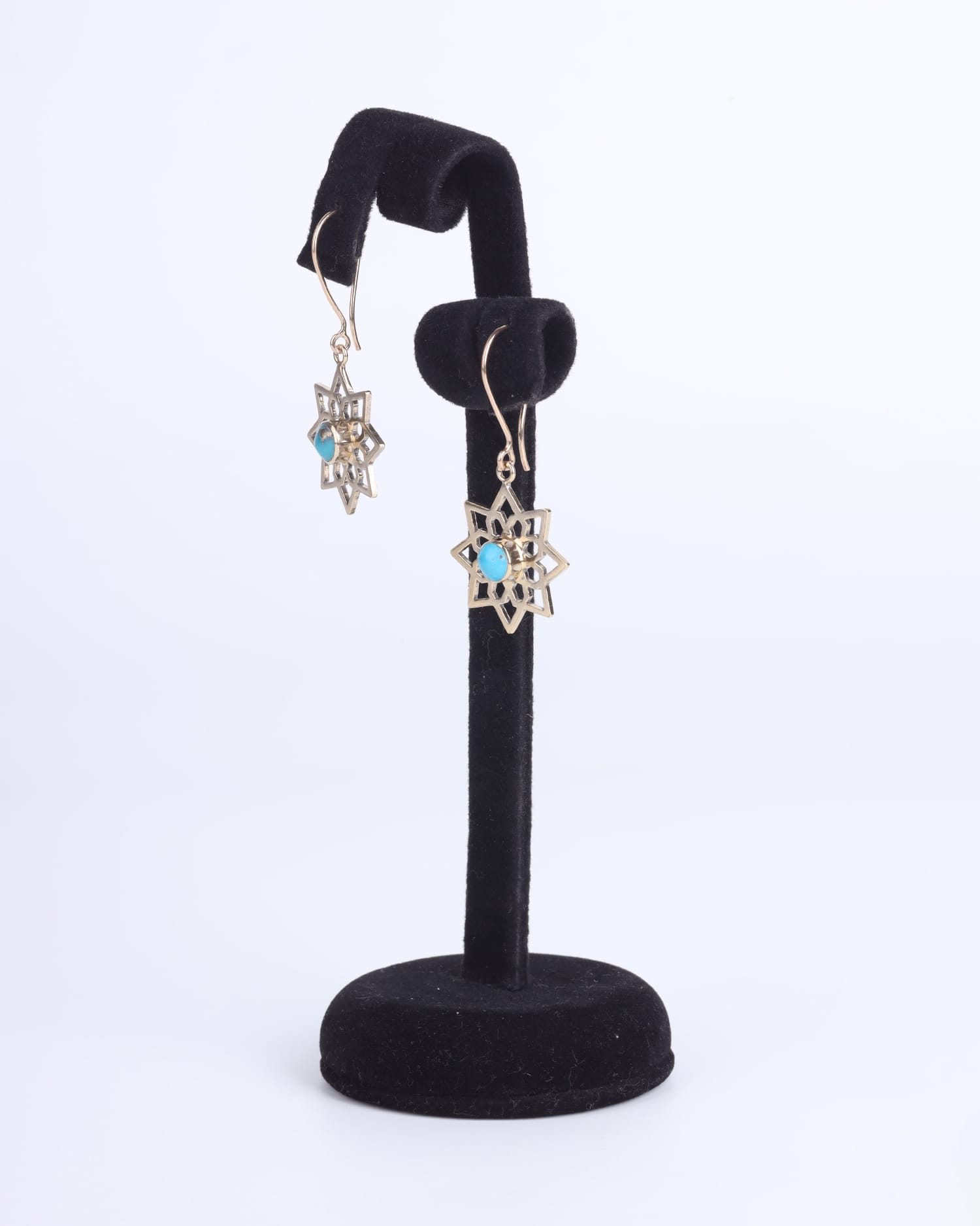Turquoise Earrings Gold Plated