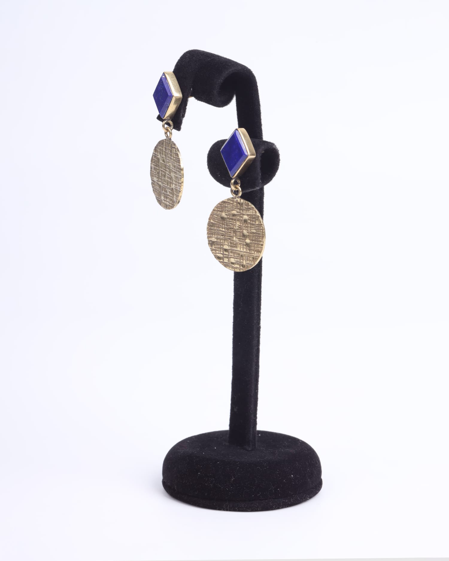 Lapis Lazuli Clip-On Earrings Handmade