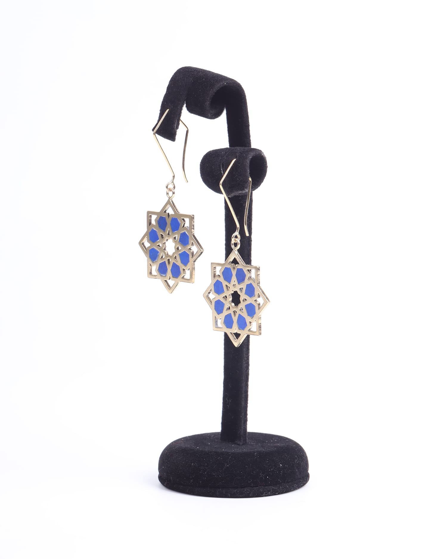 Handmade Brass Earrings with Gold Plating
