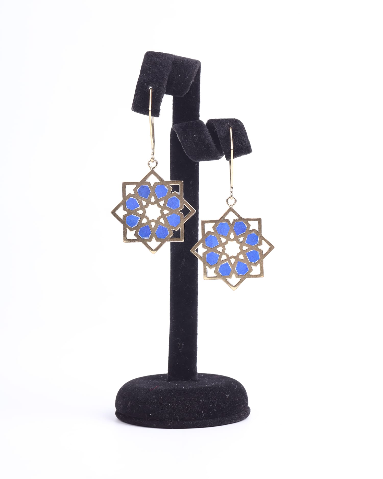 Handmade Brass Earrings with Gold Plating