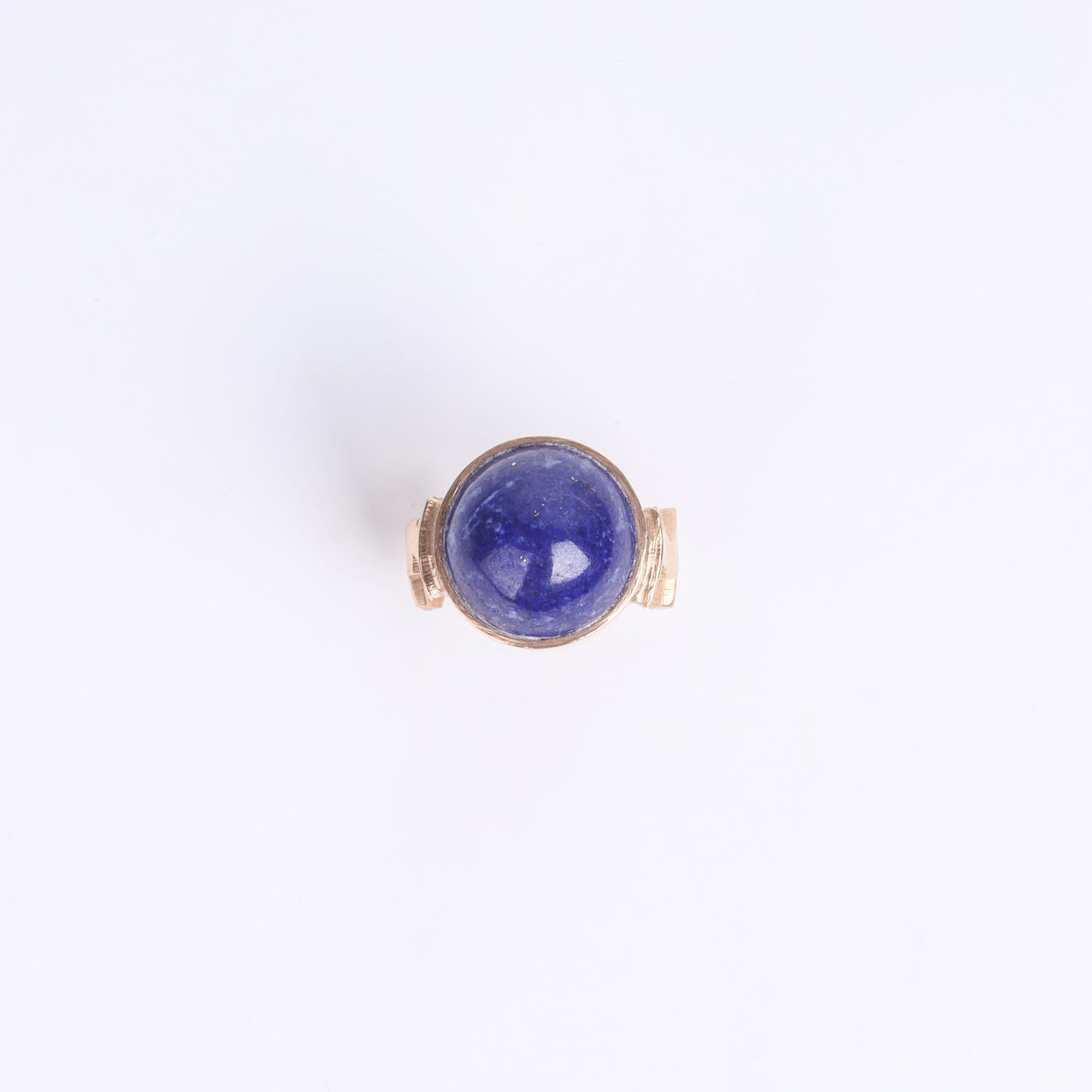 Lapis Lazuli Ring with Brass & Gold Plating
