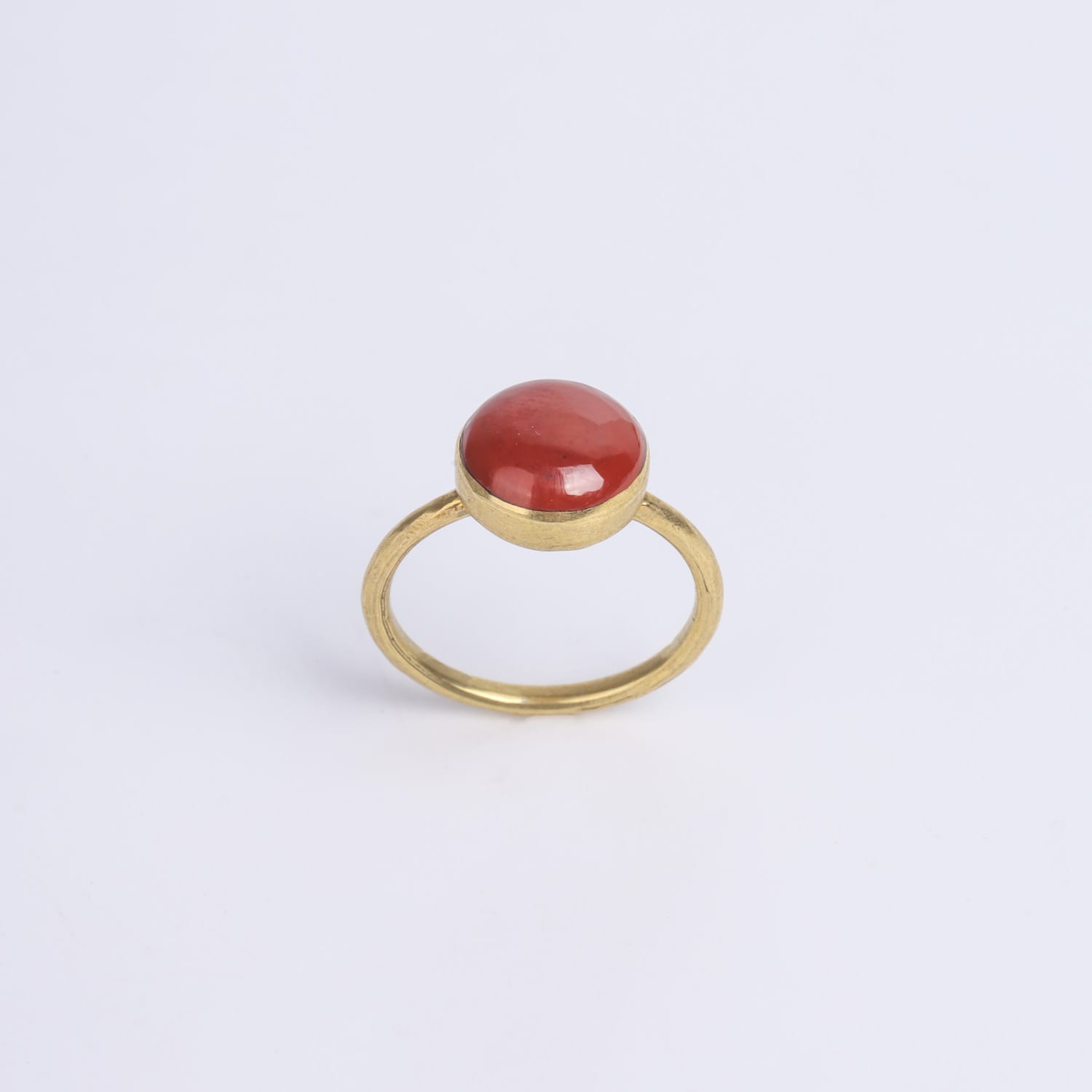Coral Gemstone Ring