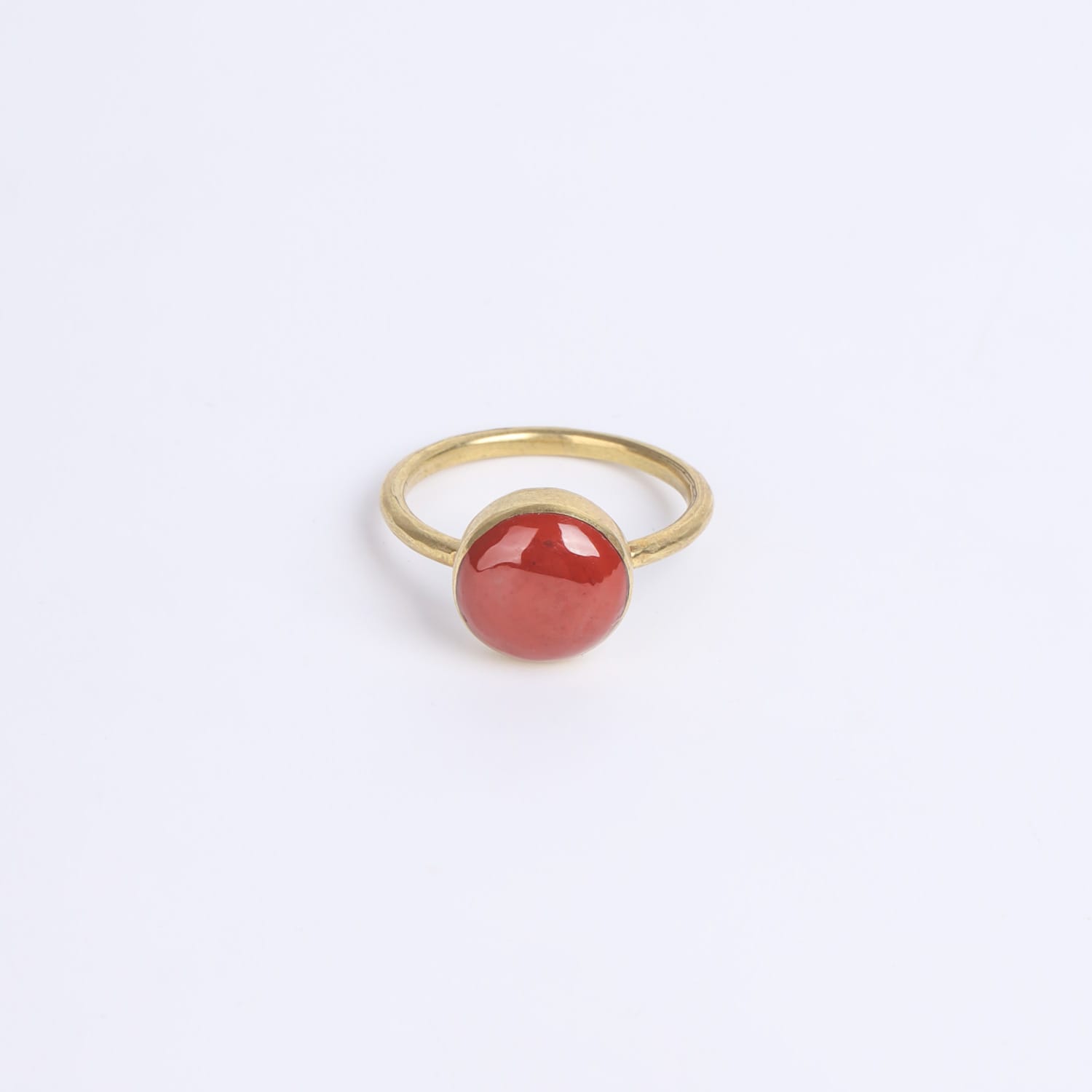 Coral Gemstone Ring