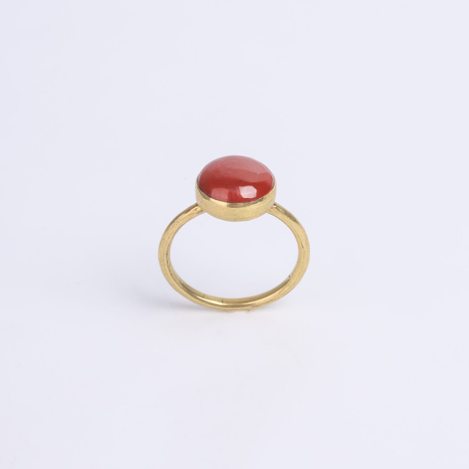 Coral Gemstone Ring