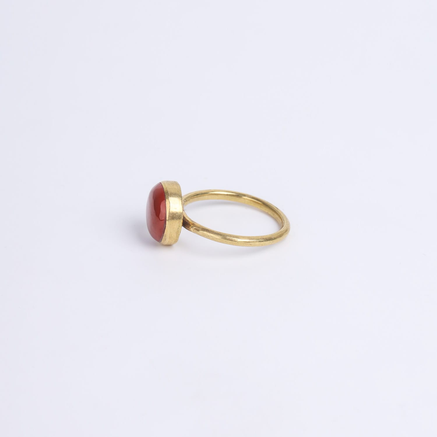 Coral Gemstone Ring