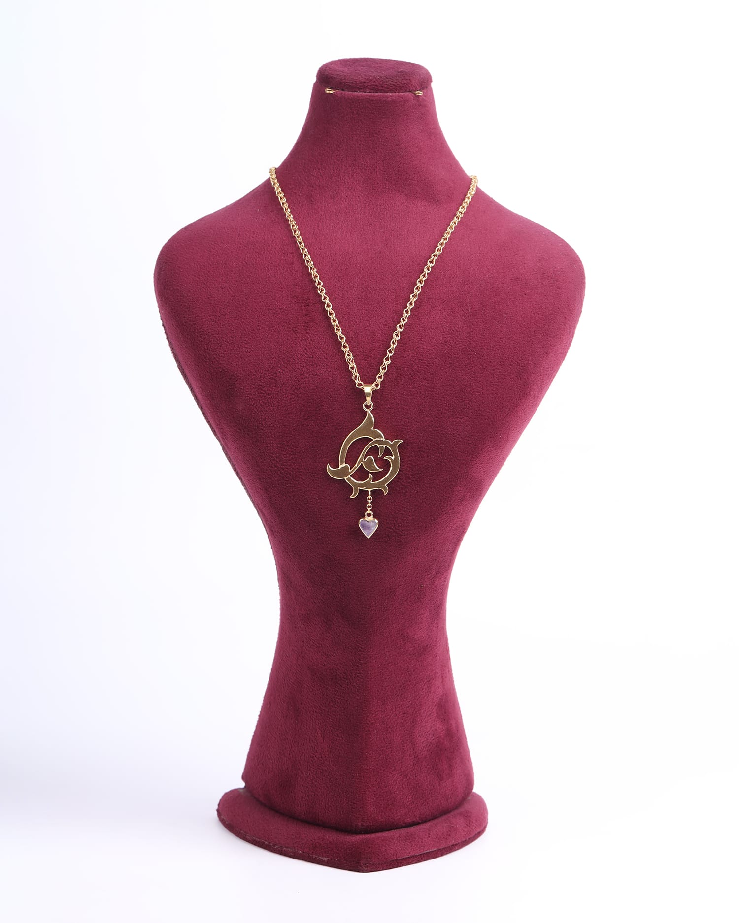 Sentimental Amethyst Love Necklace