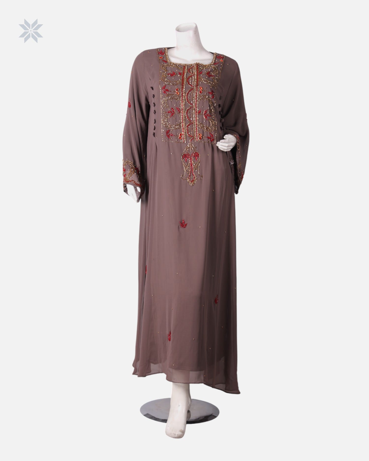 Traditional Arabic Dress for Women with Shawl