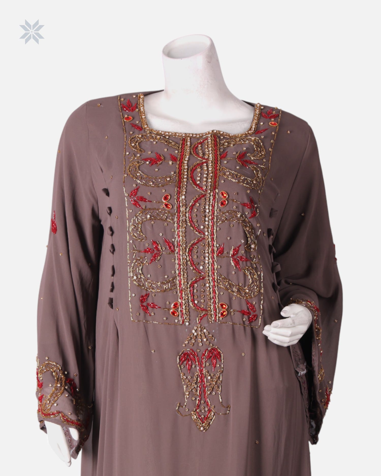 Traditional Arabic Dress for Women with Shawl