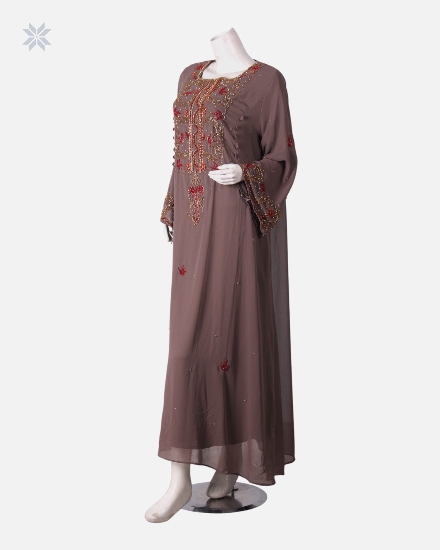 Traditional Arabic Dress for Women with Shawl