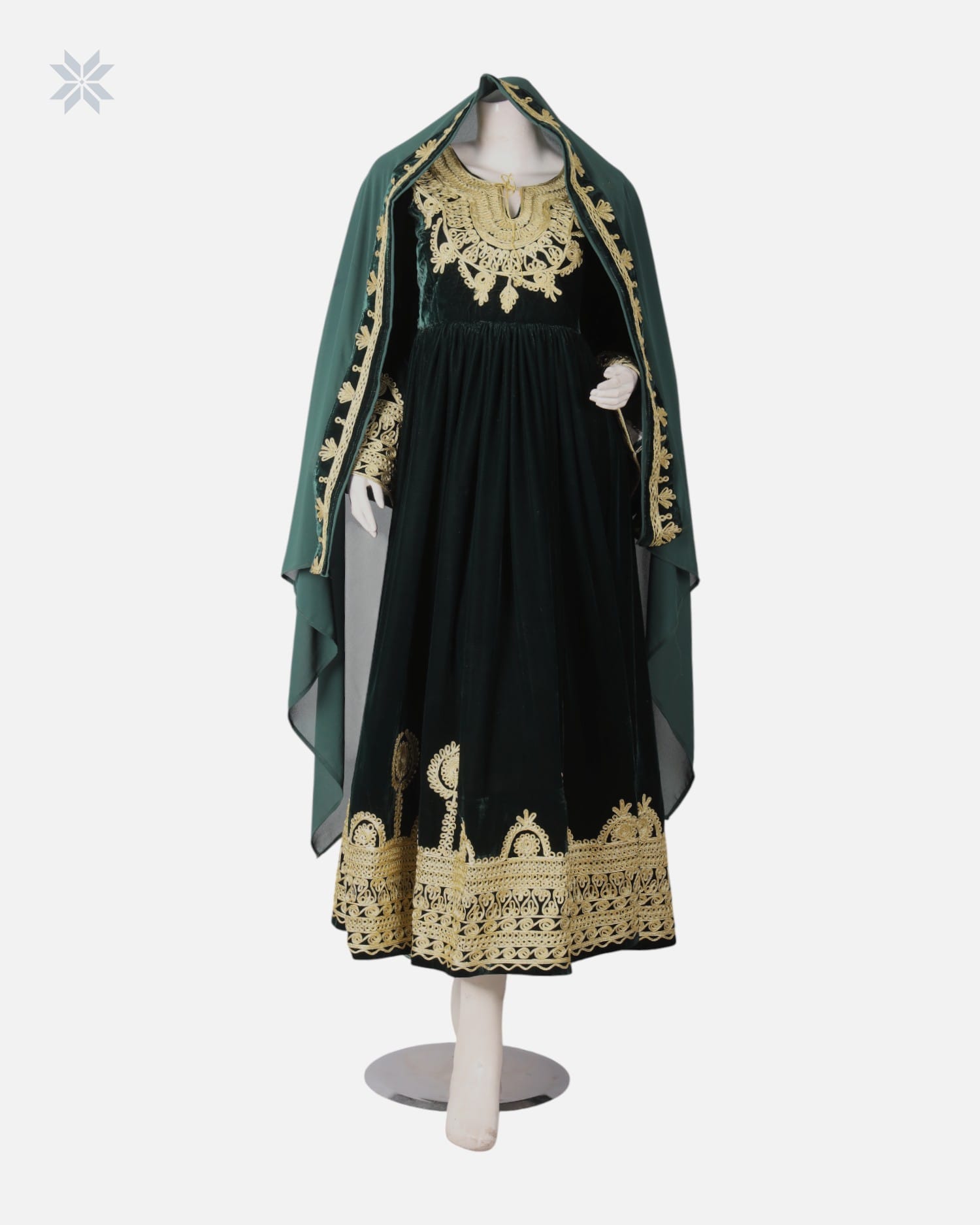 Handmade Afghan Charmi Dozi Dress