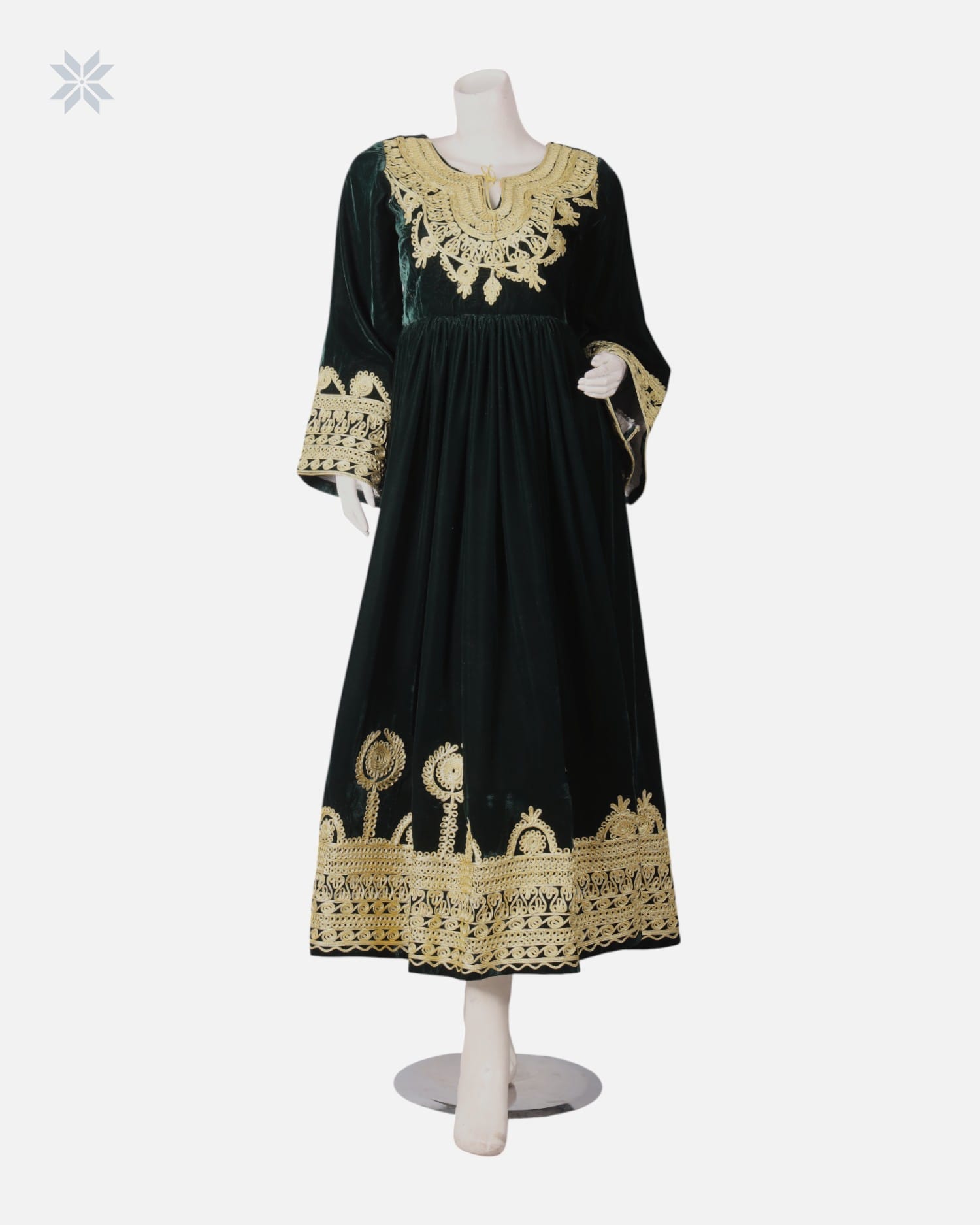 Handmade Afghan Charmi Dozi Dress