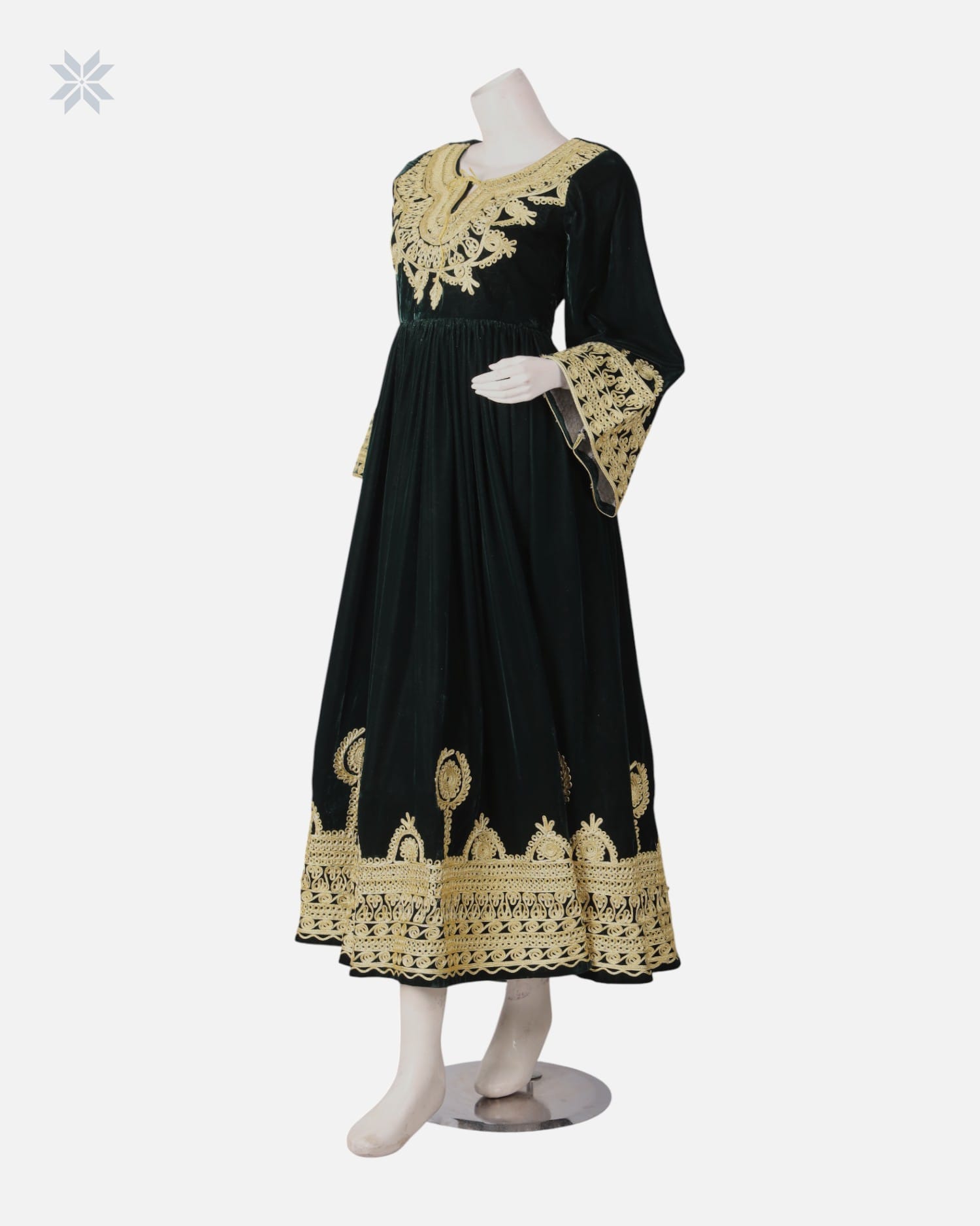 Handmade Afghan Charmi Dozi Dress