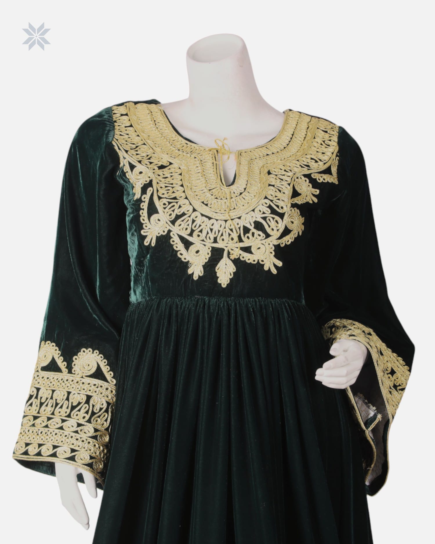 Handmade Afghan Charmi Dozi Dress