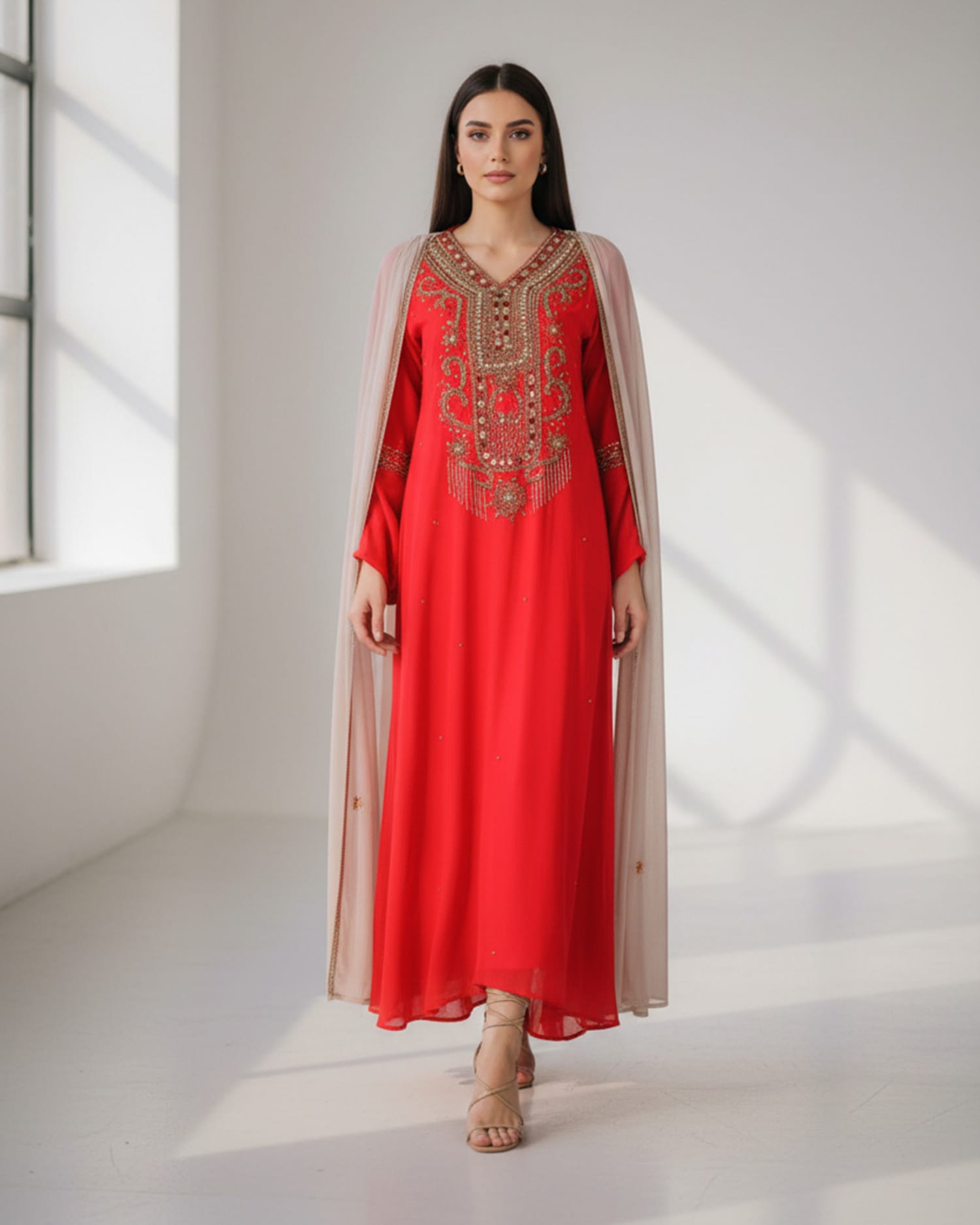 Traditional Arabic Two Piece Dress