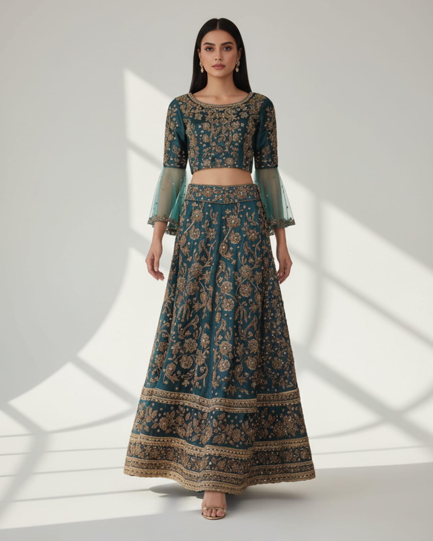 Luxury Bridal Lehenga Skirt Set